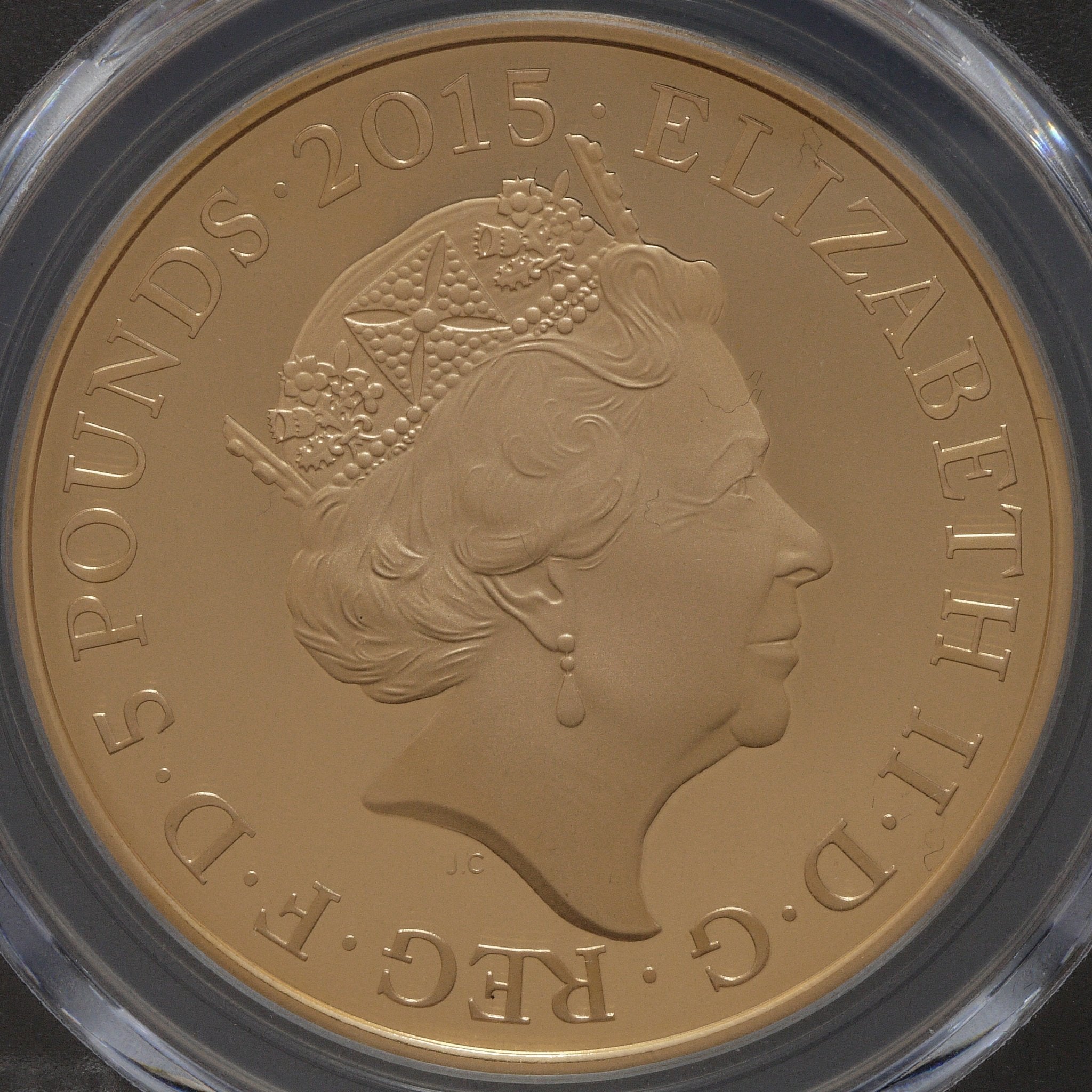 イギリス 5ポンド金貨 2015年 ワーテルローの戦い200周年 ロンドン鋳 PCGS PR69DCAM - NJ BUYER'S MARKETPLACE
