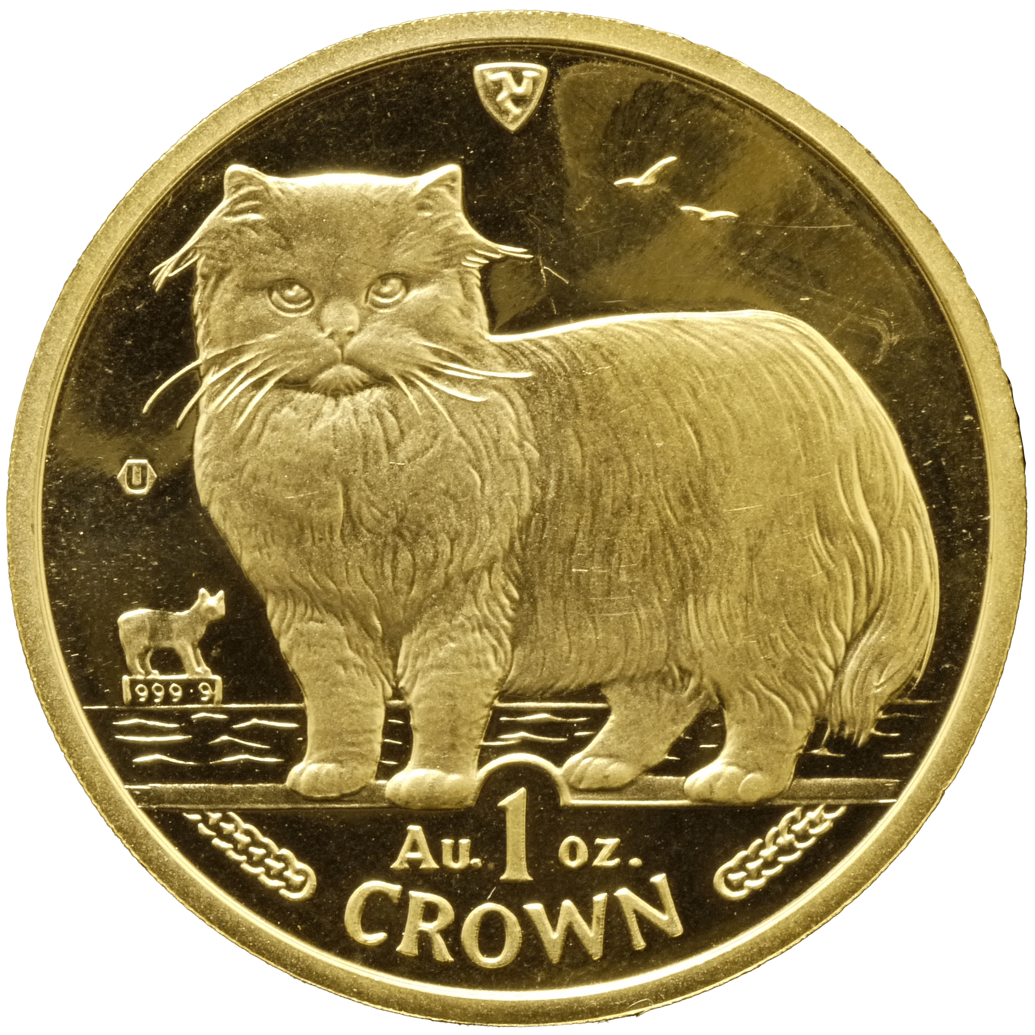 マン島 1クラウン金貨 1989年 ペルシア ポブジョイ鋳 - NJ BUYER'S MARKETPLACE