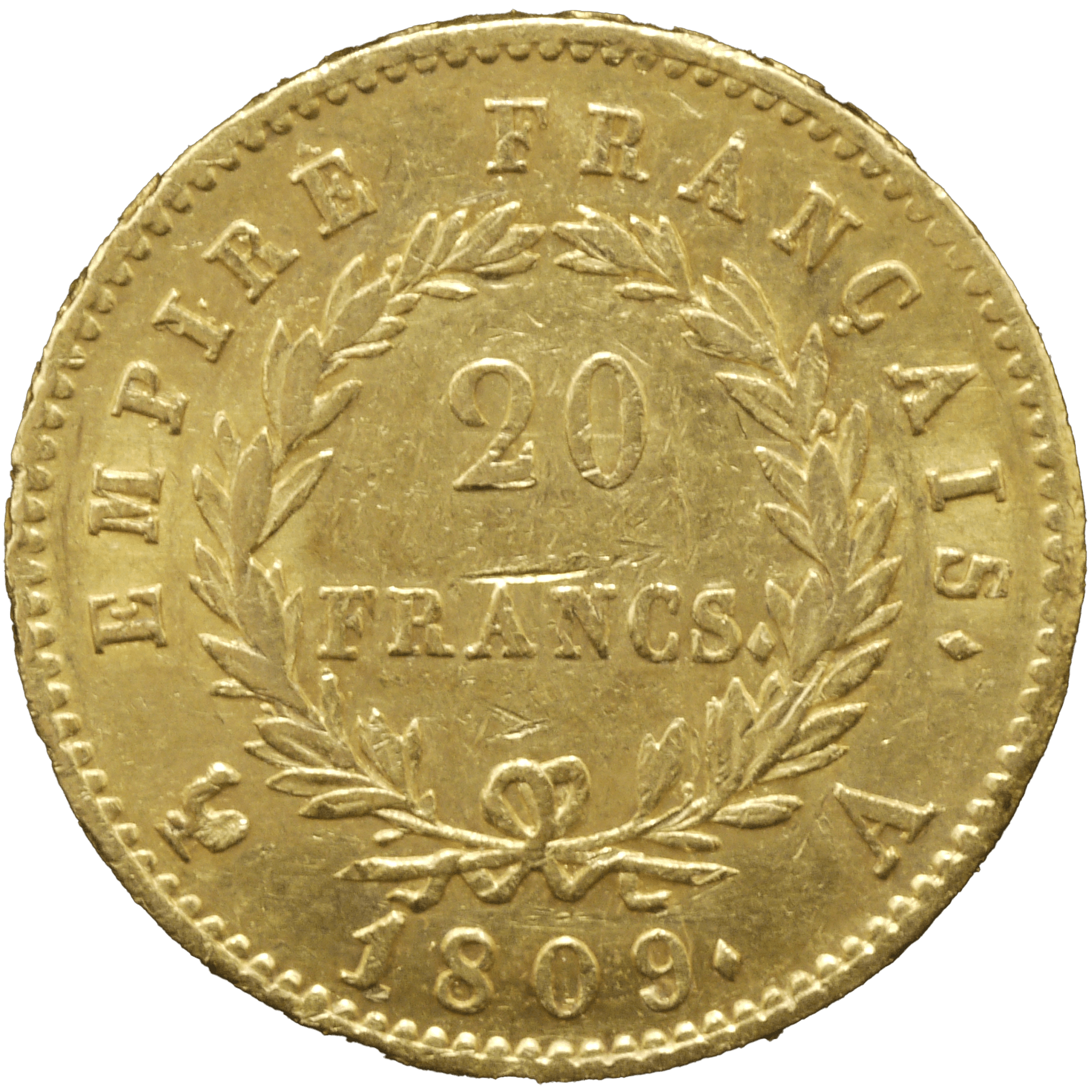 フランス 20フラン金貨 1809年 ナポレオン1世 パリ鋳 - NJ BUYER'S MARKETPLACE