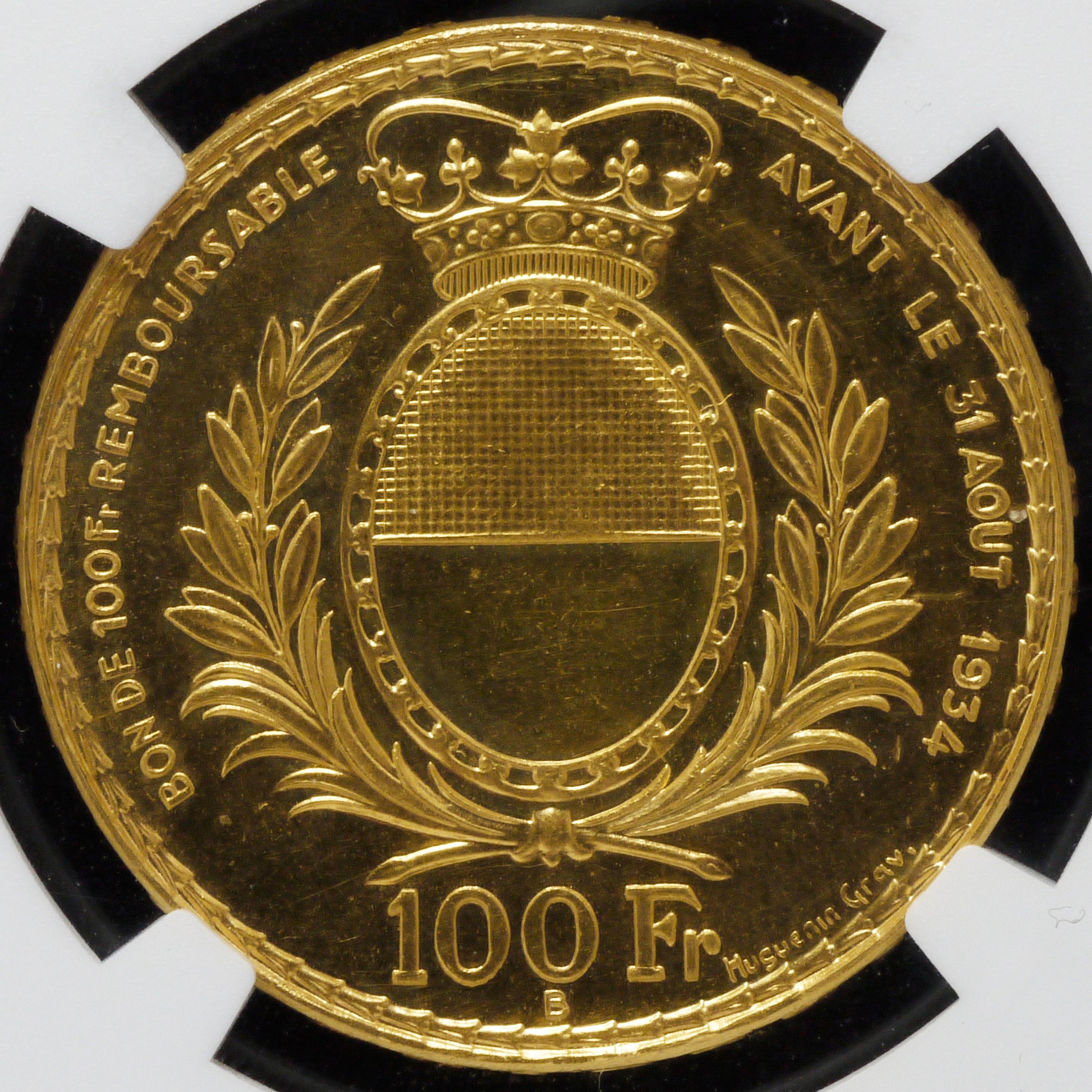 スイス 100フラン金貨 1934年 現代射撃祭 ベルン鋳 - NJ BUYER'S MARKETPLACE