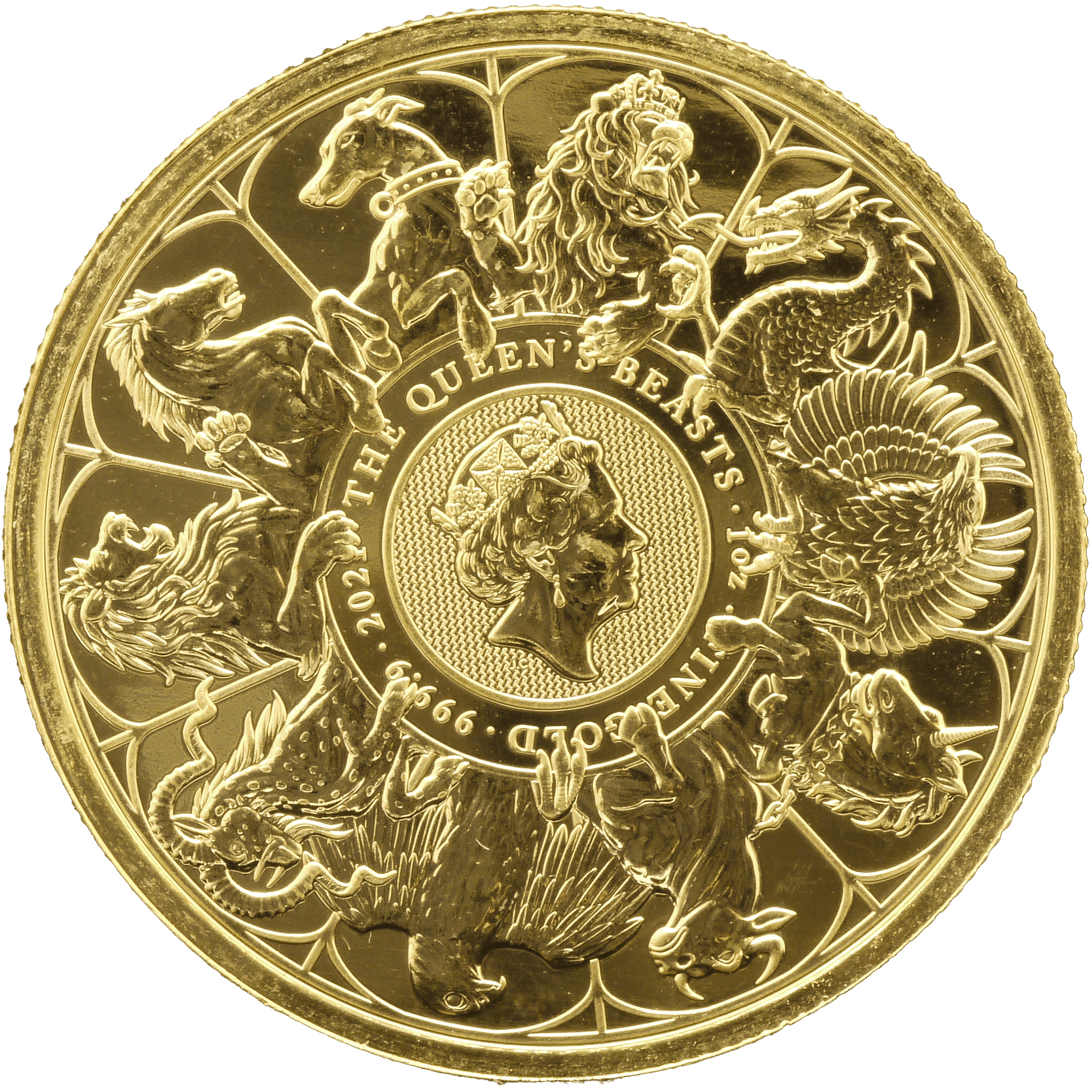 イギリス 100ポンド金貨 2021年 クイーンズ・ビースト ロンドン鋳 - NJ BUYER'S MARKETPLACE
