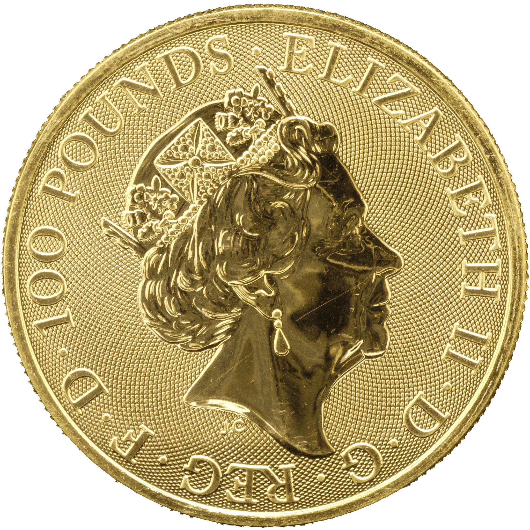 イギリス 100ポンド金貨 2021年 クイーンズ・ビースト ロンドン鋳 - NJ BUYER'S MARKETPLACE