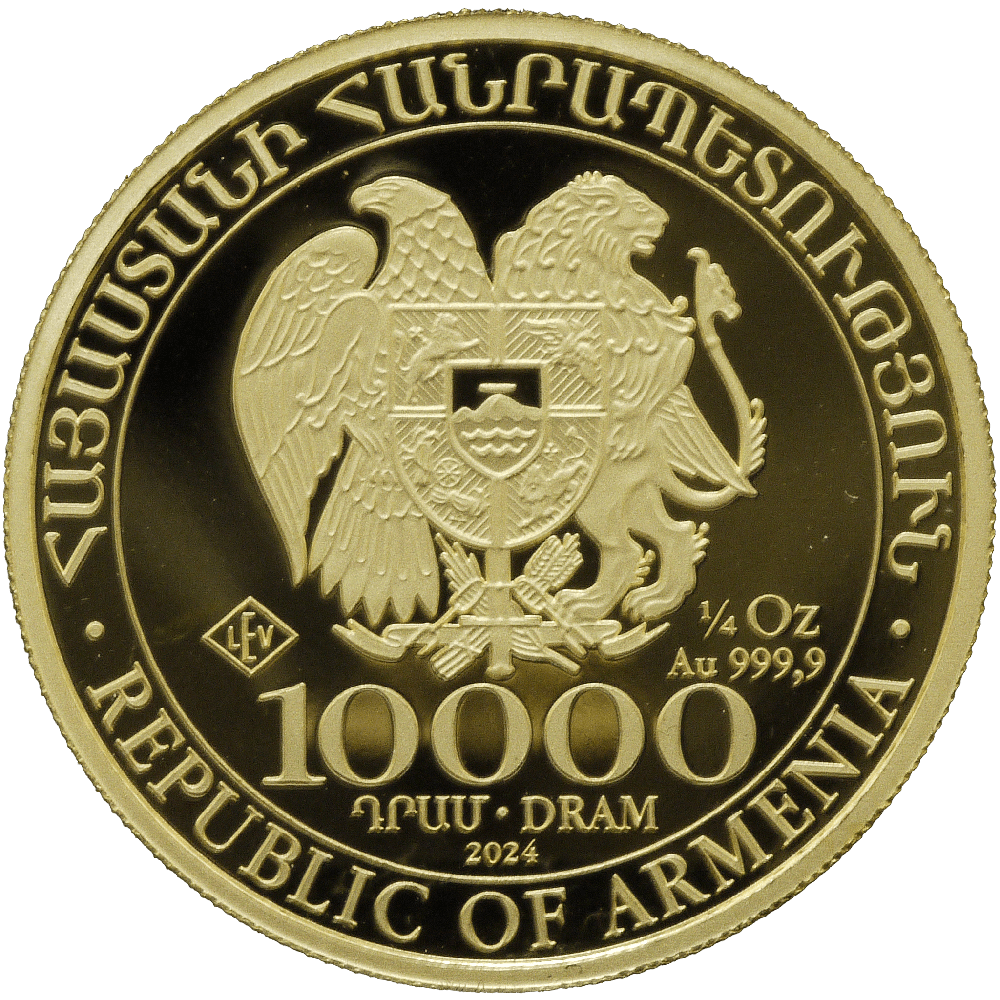 アルメニア 10000ドラム金貨 2024年 ノアの方舟 ライプツィヒ鋳 - NJ BUYER'S MARKETPLACE
