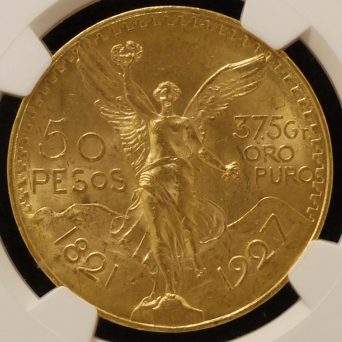 メキシコ 50ポンド金貨 1927年 ヴィクトリー NGC MS64 - NJ BUYER'S MARKETPLACE