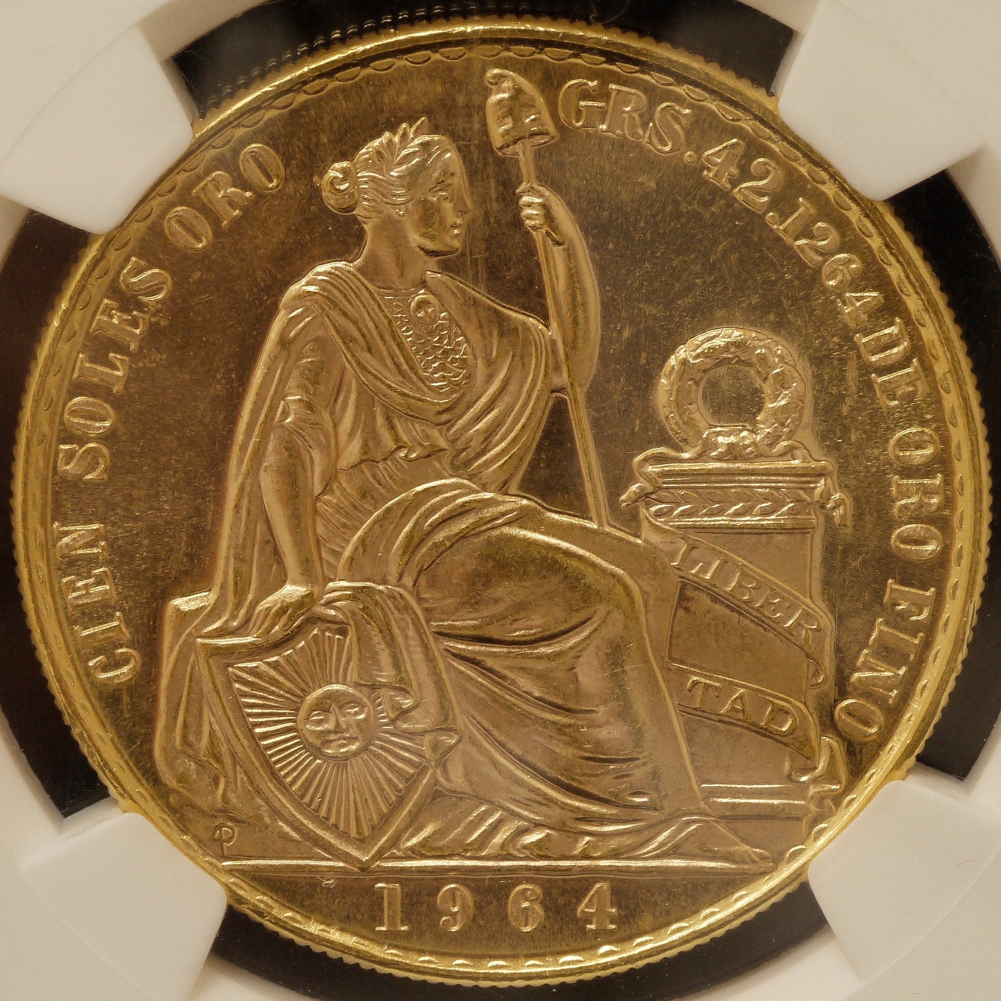 ペルー 100ソル金貨 1964年 リバティ MS66 - NJ BUYER'S MARKETPLACE