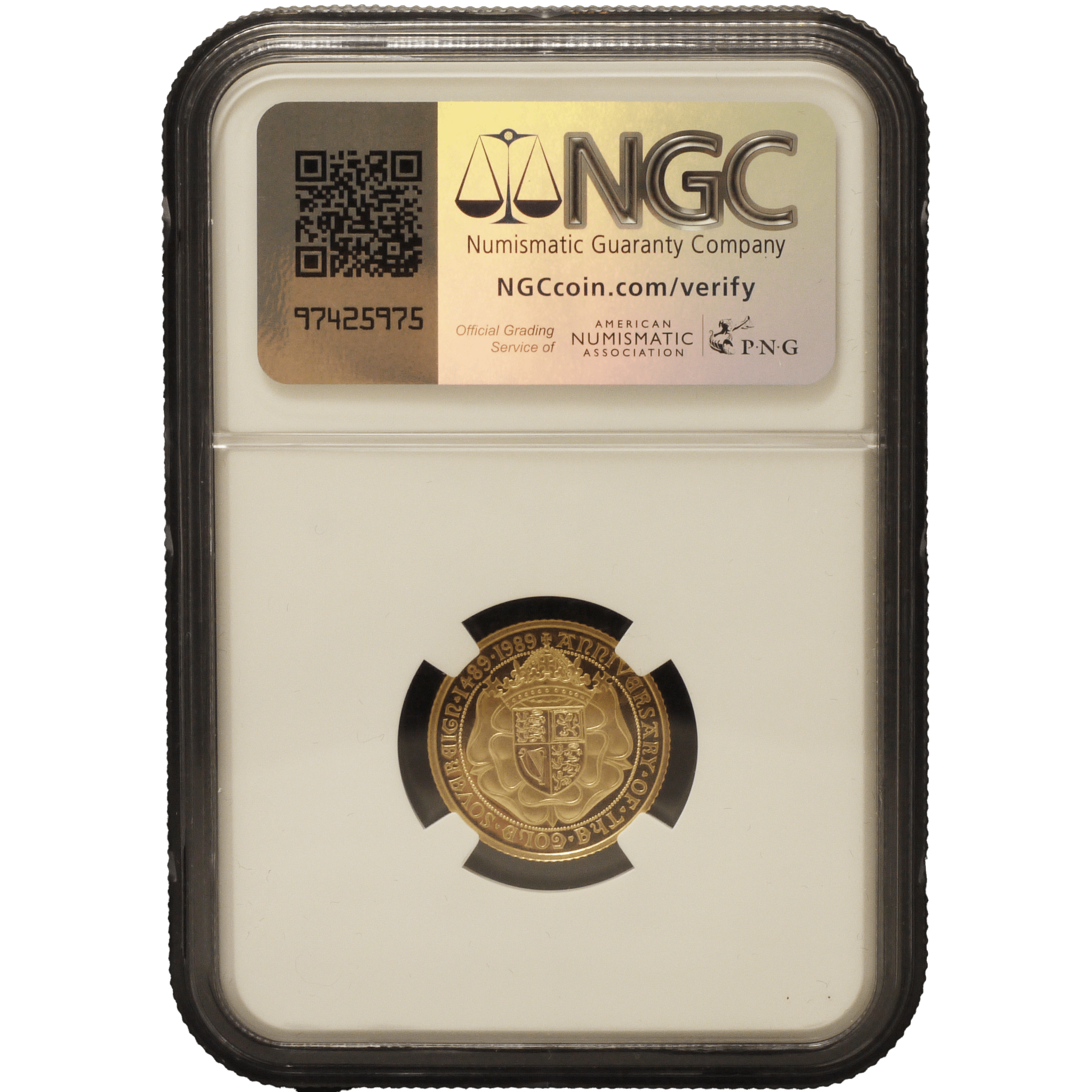 イギリス 1/2ソヴリン金貨 1989年 ロンドン鋳 ソヴリン発行500周年 - NJ BUYER'S MARKETPLACE