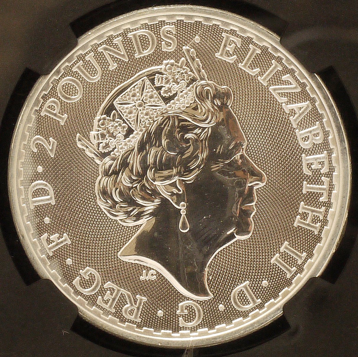 イギリス 2ポンド銀貨 2017年 ロンドン鋳 ブリタニア NGC MS69 - NJ BUYER'S MARKETPLACE