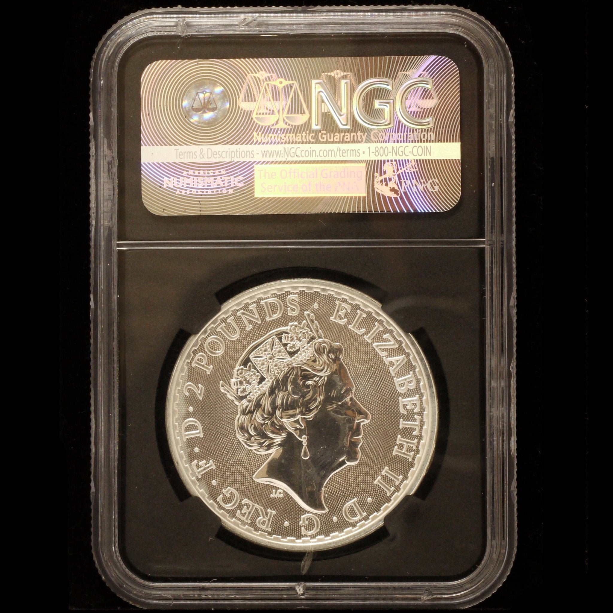 イギリス 2ポンド銀貨 2017年 ロンドン鋳 ブリタニア NGC MS69 - NJ BUYER'S MARKETPLACE