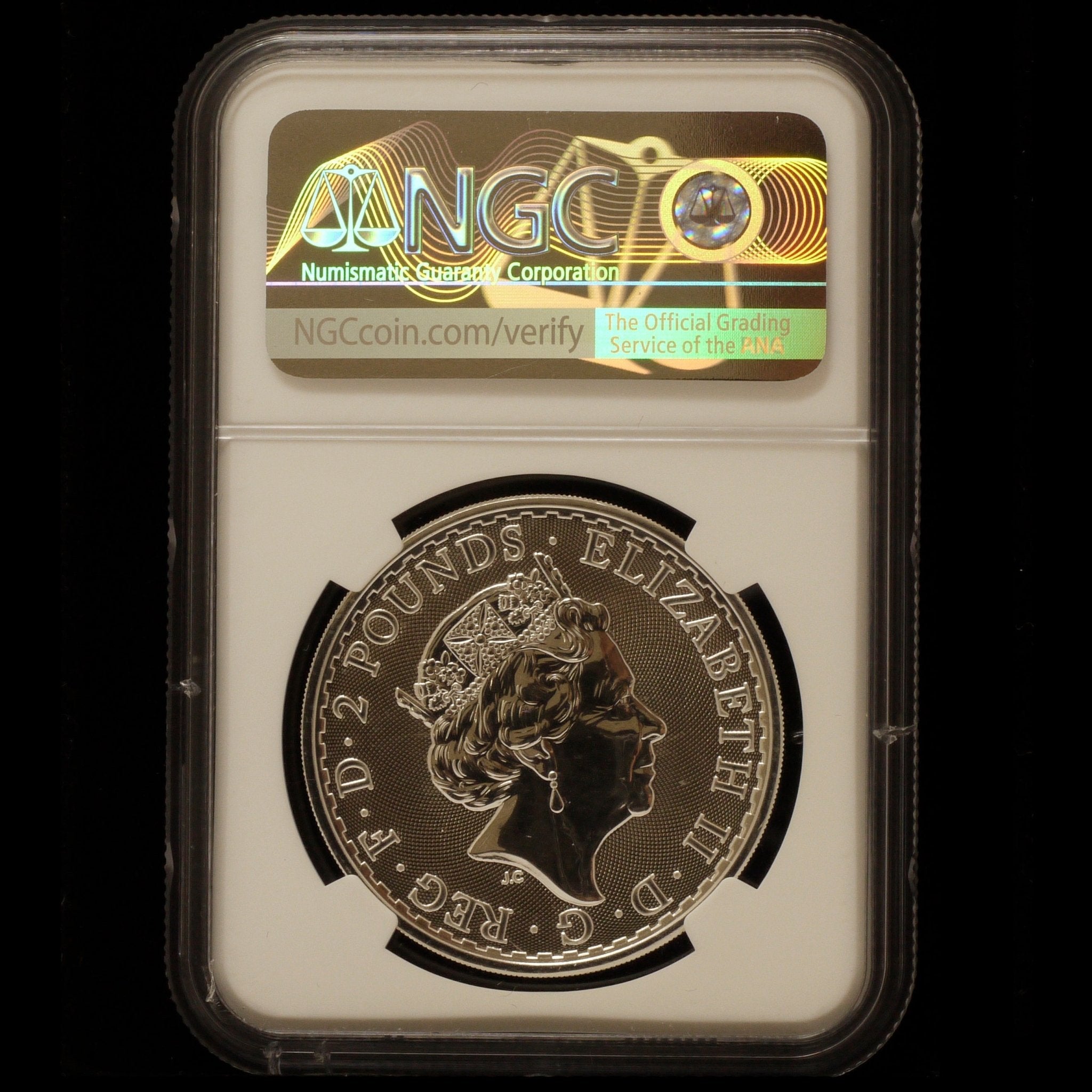 イギリス 2ポンド銀貨 2018年 ロンドン鋳 ブリタニア NGC MS69 - NJ BUYER'S MARKETPLACE