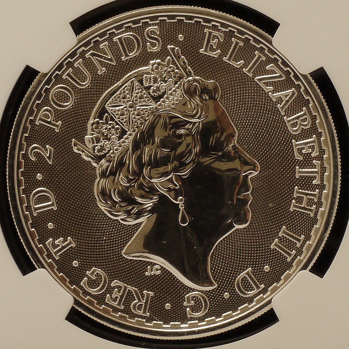 イギリス 2ポンド銀貨 2018年 ロンドン鋳 ブリタニア NGC MS69 - NJ BUYER'S MARKETPLACE