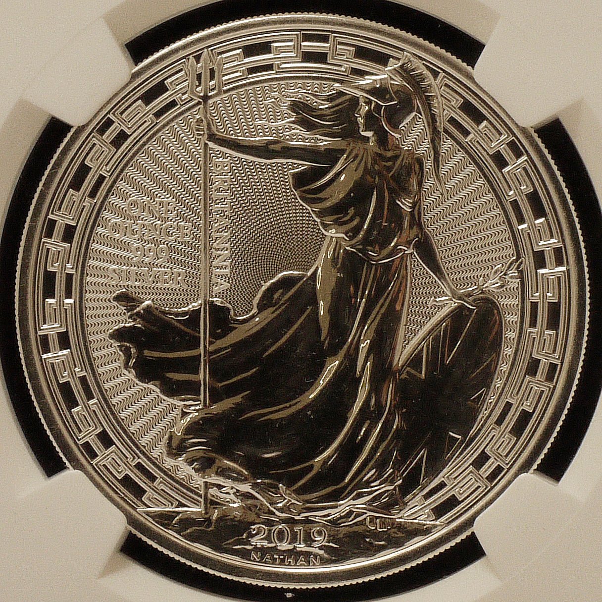 イギリス 2ポンド銀貨 2019年 ロンドン鋳 ブリタニア NGC MS69 First Releases - NJ BUYER'S MARKETPLACE