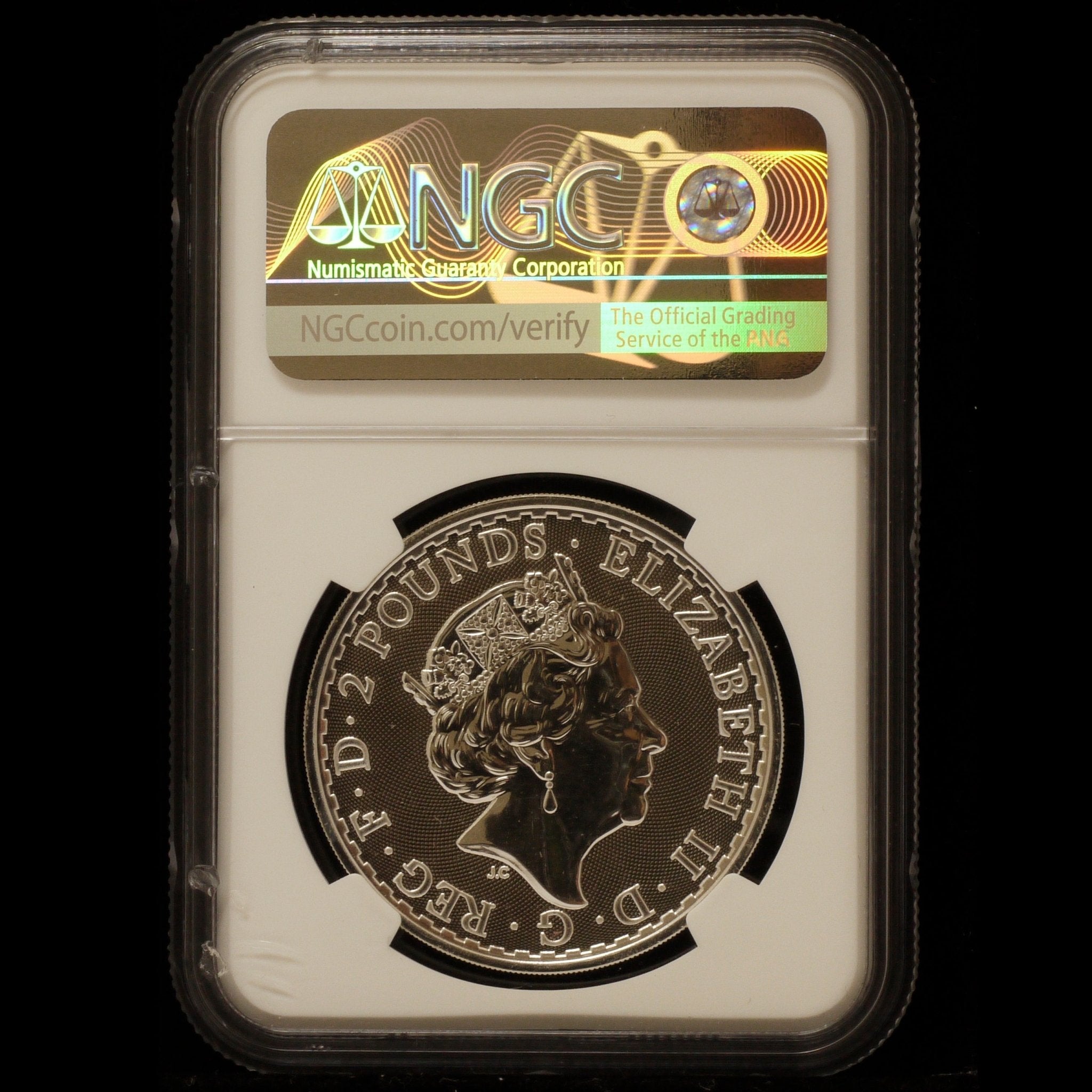 イギリス 2ポンド銀貨 2019年 ロンドン鋳 ブリタニア NGC MS69 First Releases - NJ BUYER'S MARKETPLACE