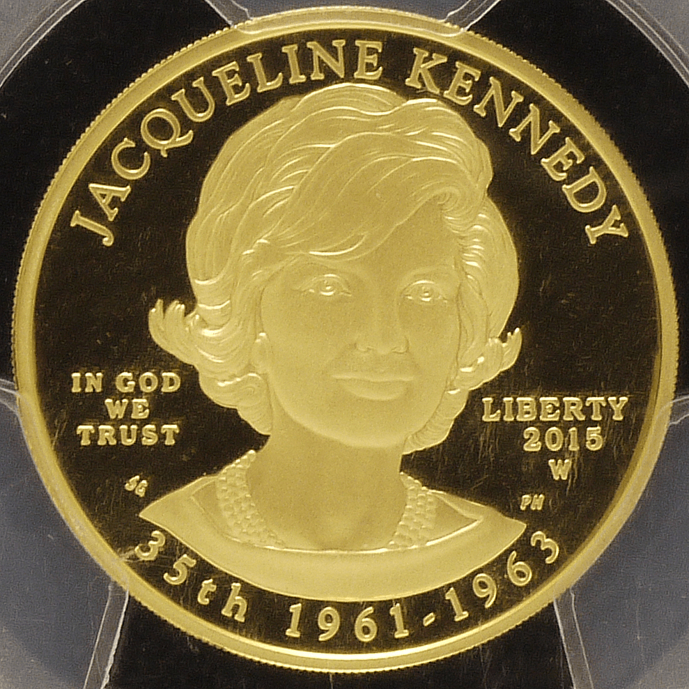 アメリカ 10ドル金貨 2015年 ウェストポイント鋳 ジャクリーン・ケネディ PCGS PR70 Deep Cameo First Stike - NJ BUYER'S MARKETPLACE