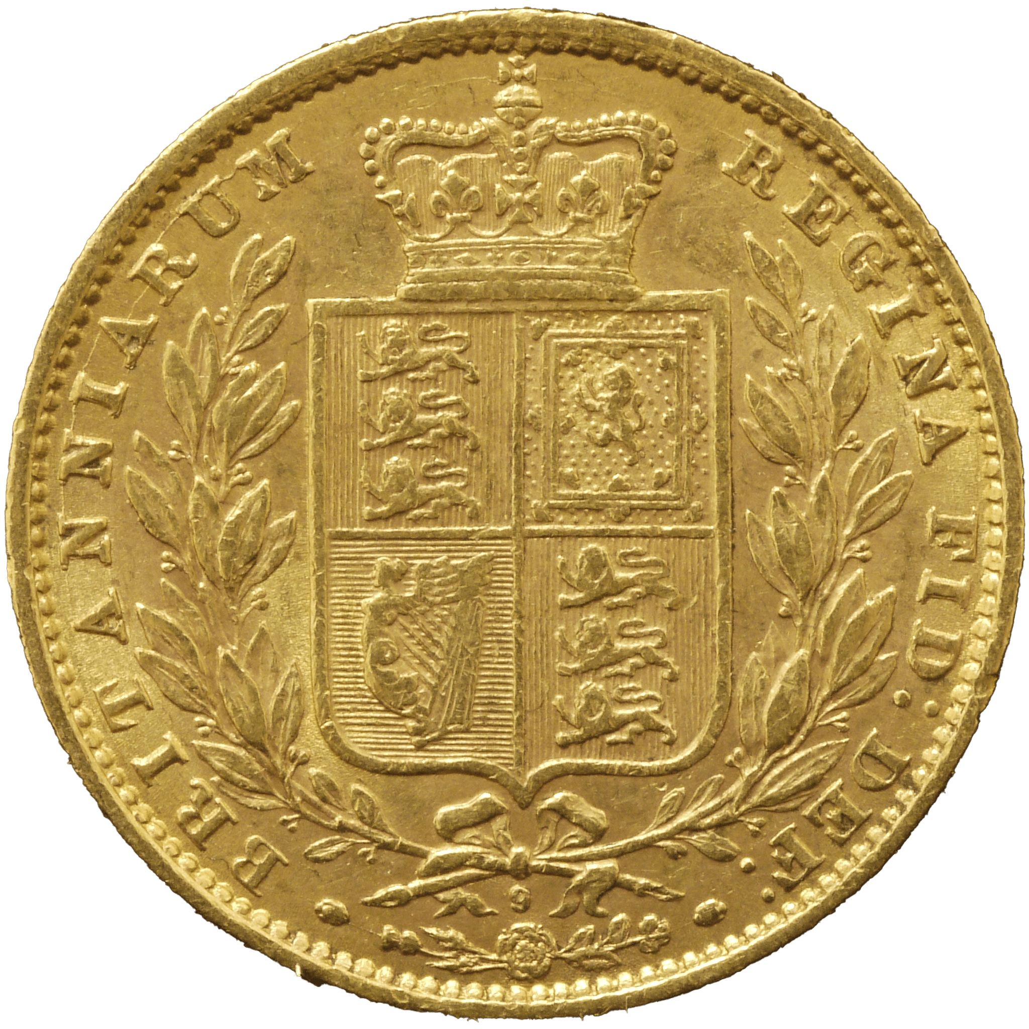イギリス ソヴリン金貨 1871年 ロンドン鋳 ヴィクトリア シールドタイプ ダイNo.9 - NJ BUYER'S MARKETPLACE