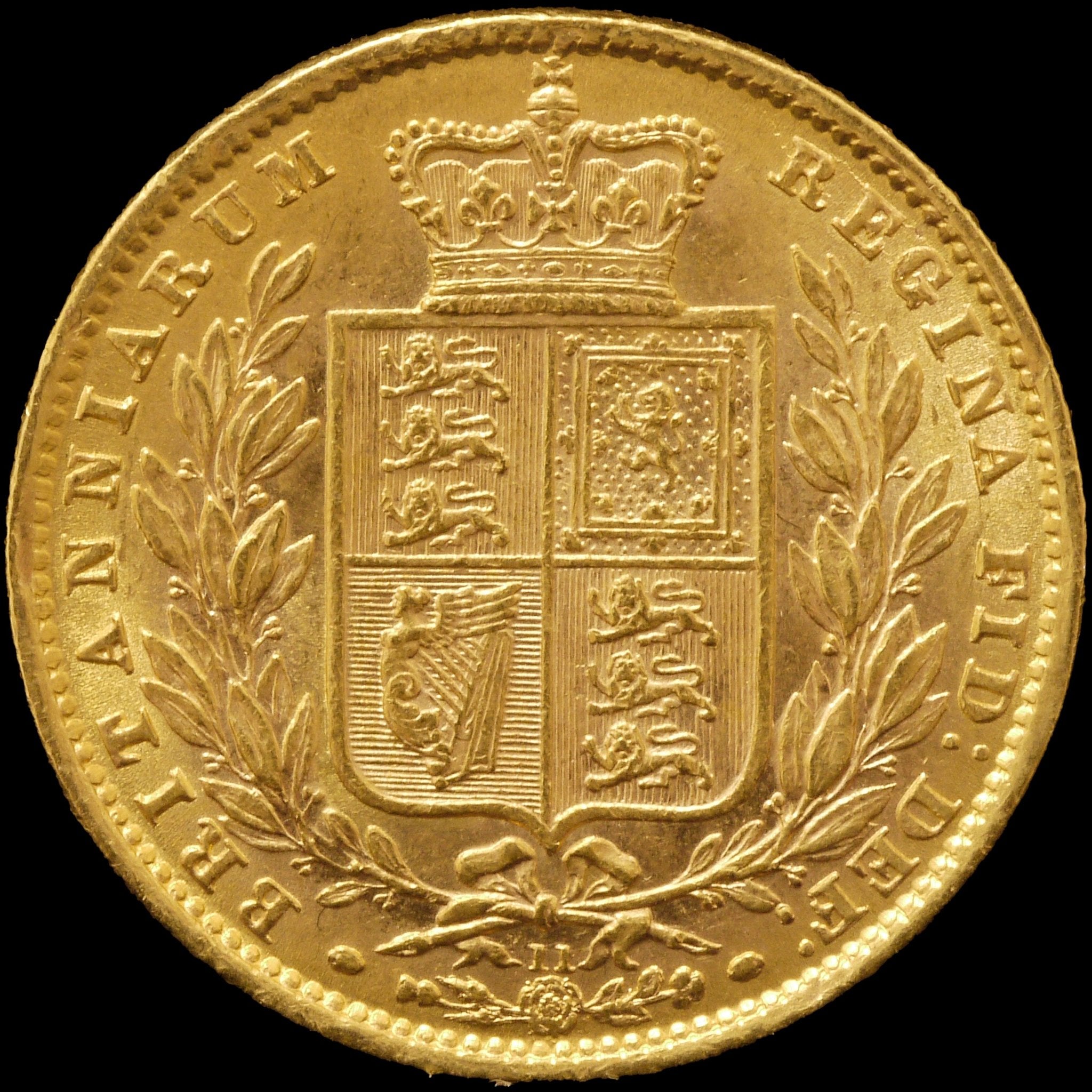 イギリス ソヴリン金貨 1872年 ロンドン鋳 ヴィクトリア シールドタイプ ダイNo.11 - NJ BUYER'S MARKETPLACE