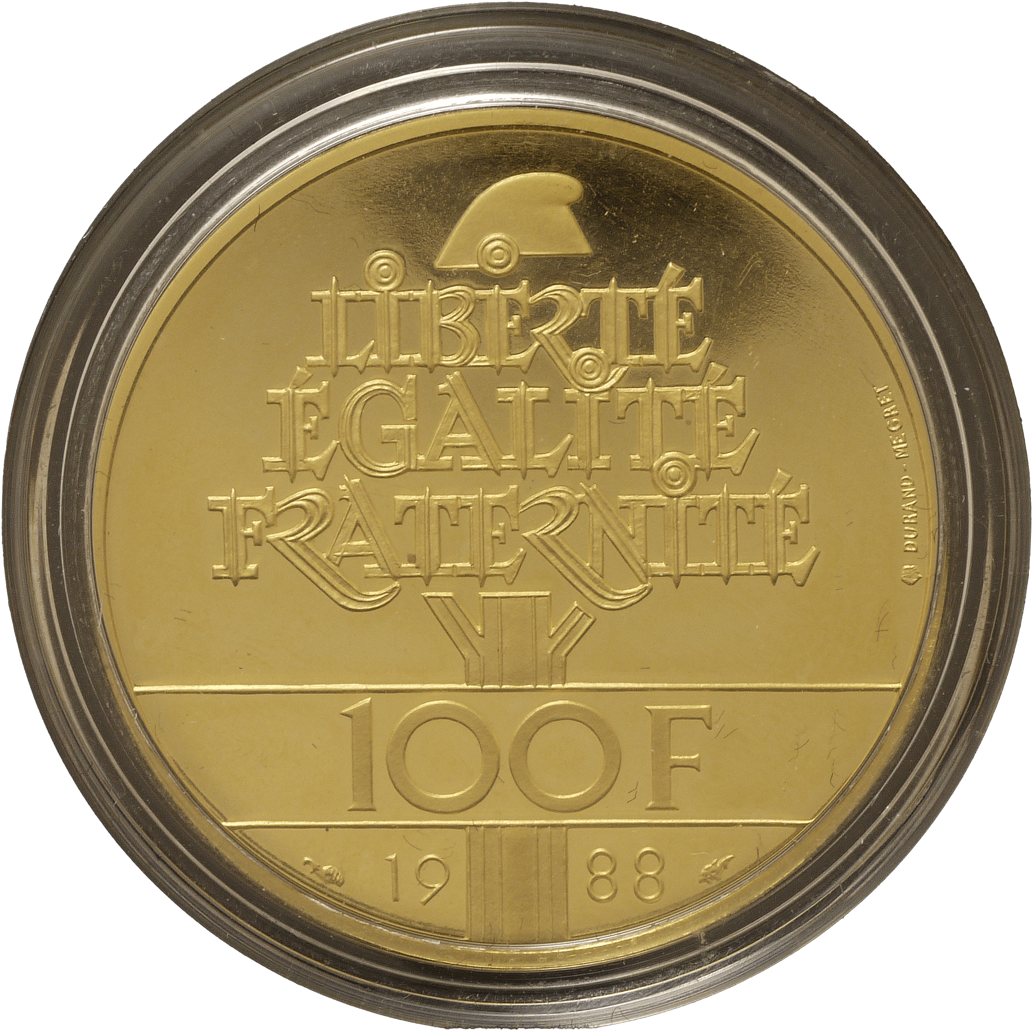 フランス 100ユーロ金貨 1988年 パリ鋳 リバティ - NJ BUYER'S MARKETPLACE