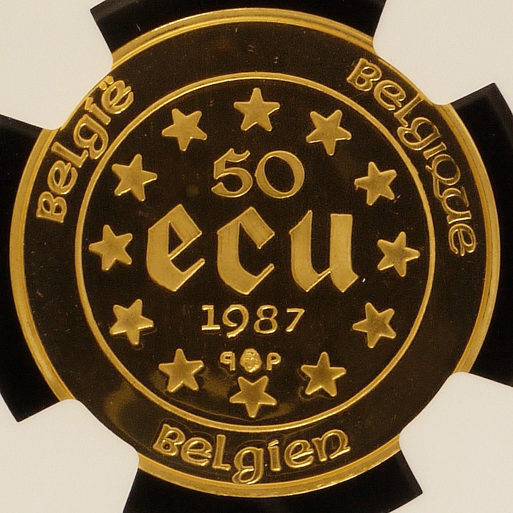 ベルギー 50エキュ金貨 1987年 NGC PG69 ULTRA CAMEO - NJ BUYER'S MARKETPLACE