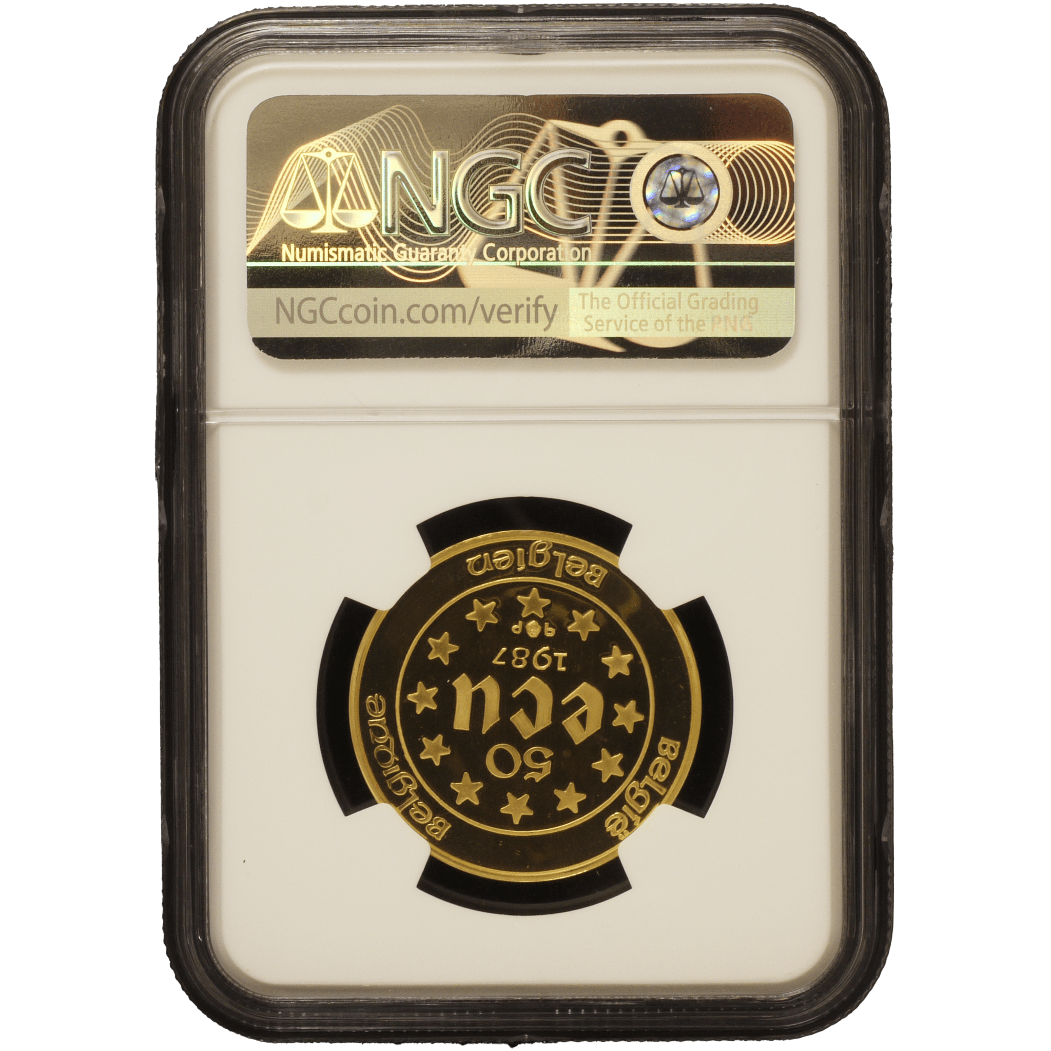 ベルギー 50エキュ金貨 1987年 NGC PG69 ULTRA CAMEO - NJ BUYER'S MARKETPLACE