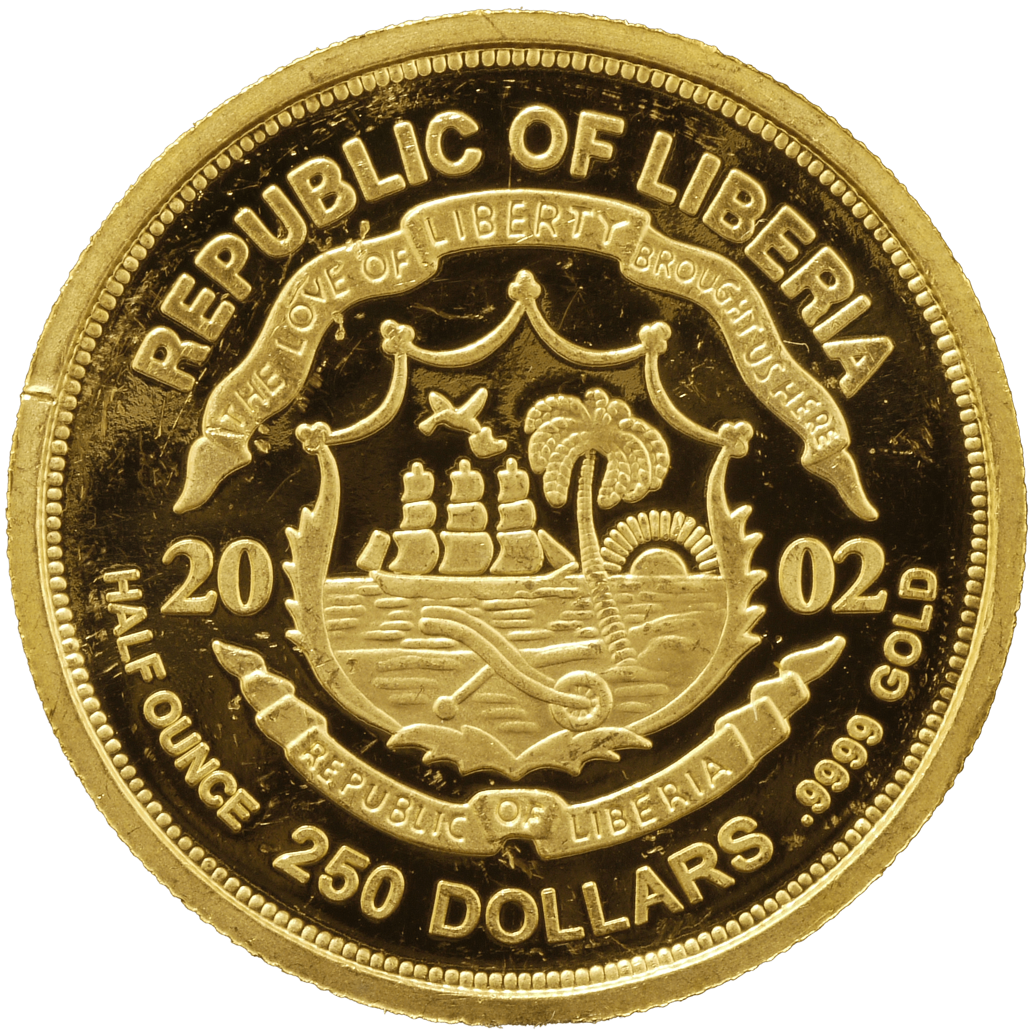 リベリア 250ドル金貨 2002年 ウナとライオン フランクリンミント - NJ BUYER'S MARKETPLACE