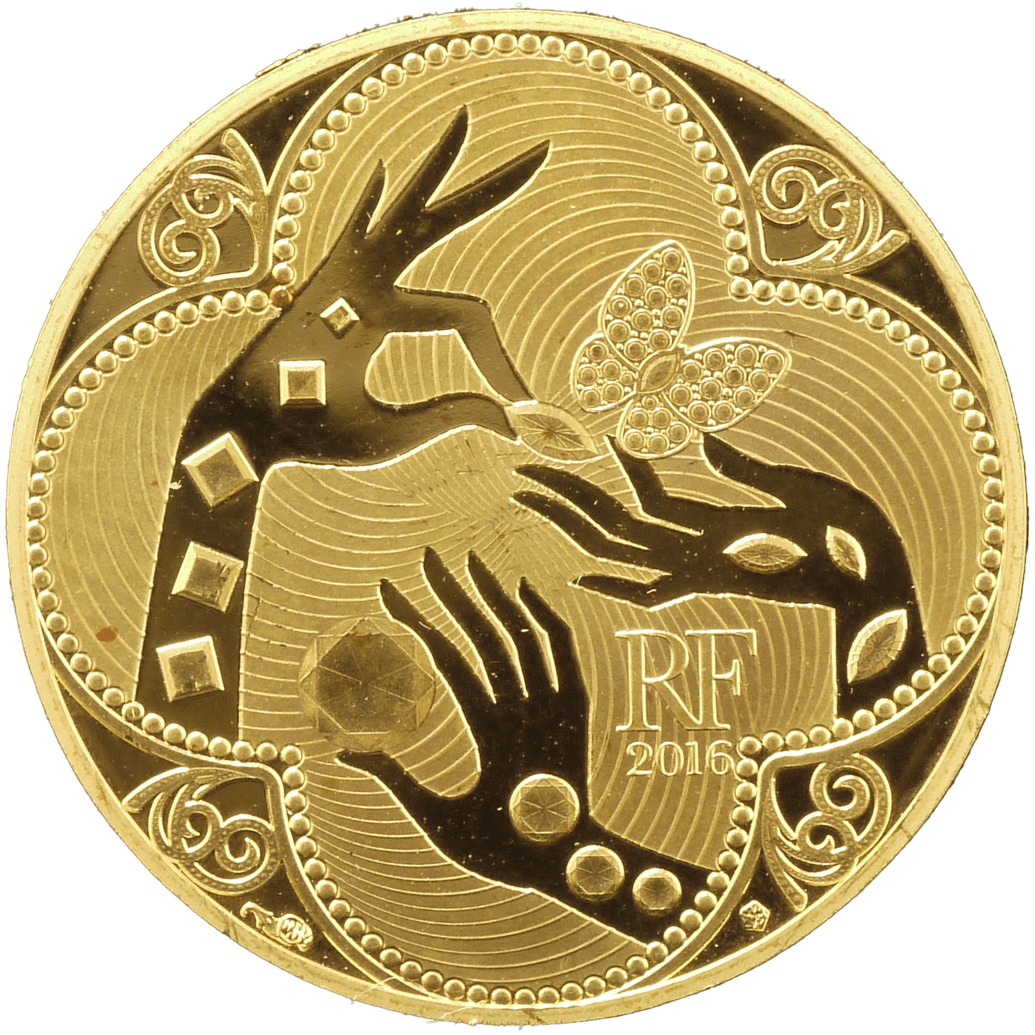 フランス 50ユーロ金貨 2016年 ヴァンクリーフ&アーペル - NJ BUYER'S MARKETPLACE