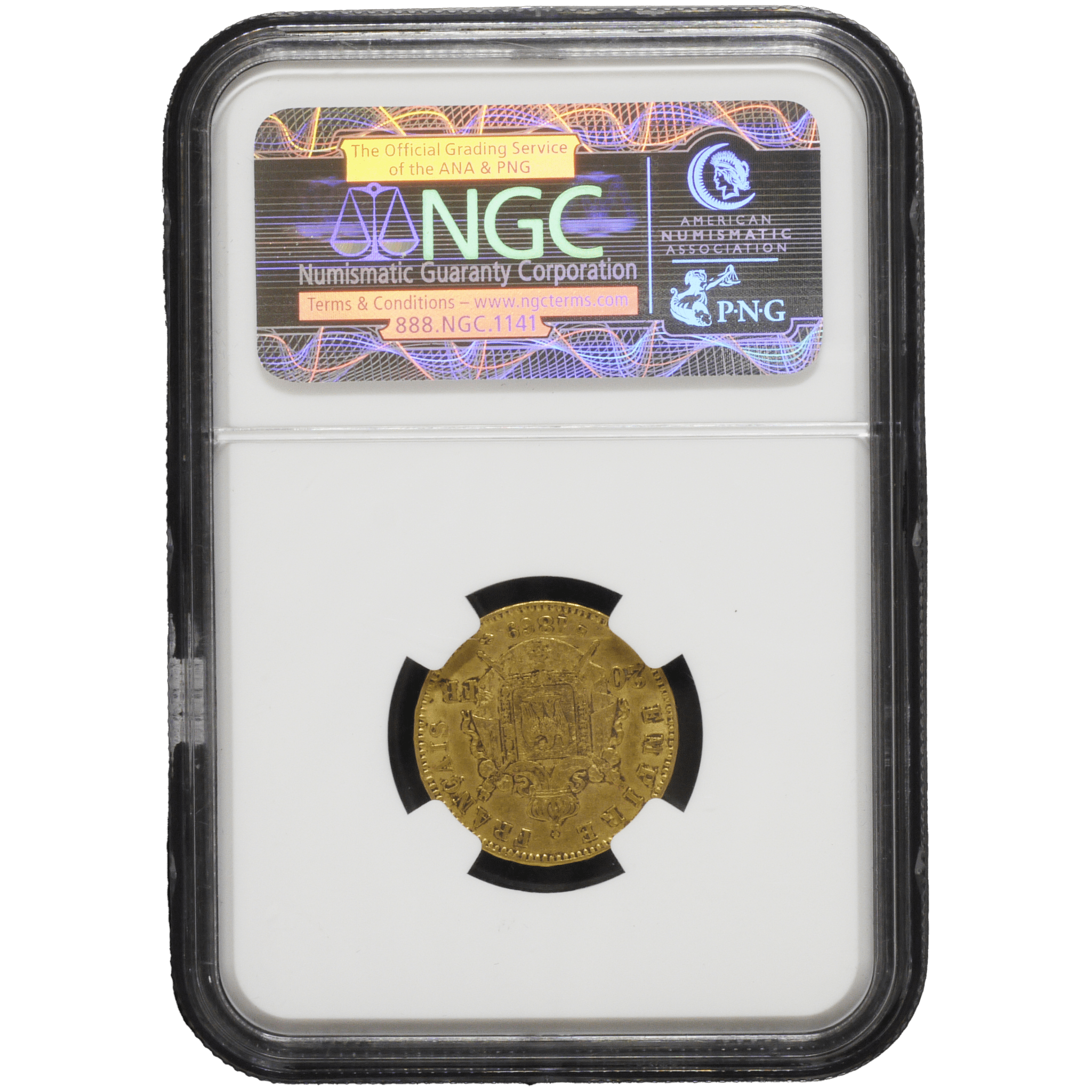 フランス 20フラン金貨 1869年 ストラスブール鋳 ナポレオン3世 NGC AU58 - NJ BUYER'S MARKETPLACE