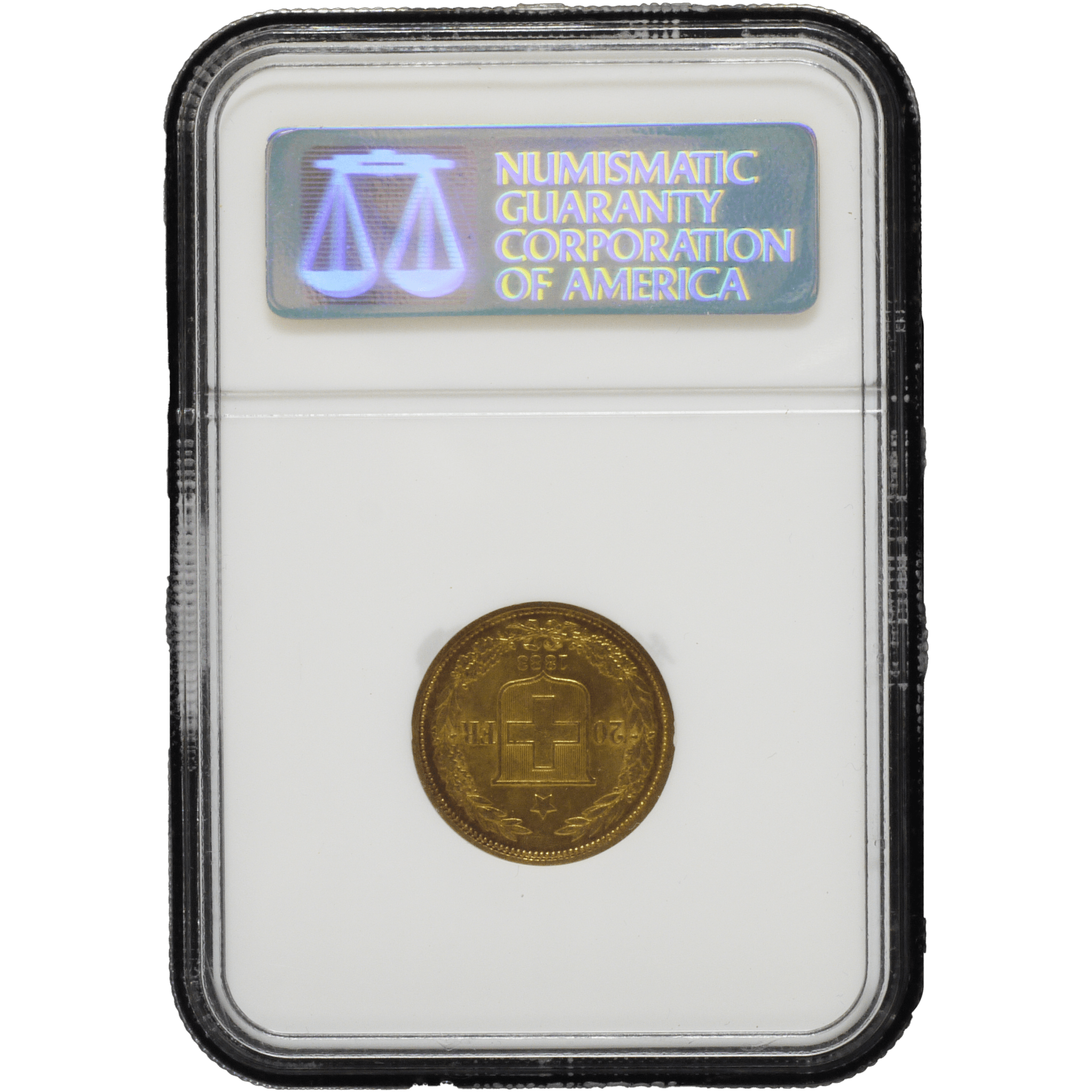 スイス 20フラン金貨 1883年 ヘルヴェティカ NGC MS60 - NJ BUYER'S MARKETPLACE