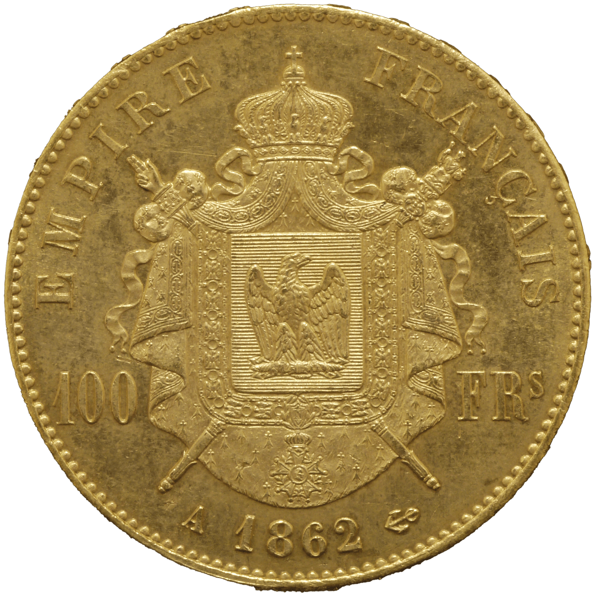 フランス 100フラン金貨 1852年 パリ鋳 ナポレオン3世 - NJ BUYER'S MARKETPLACE