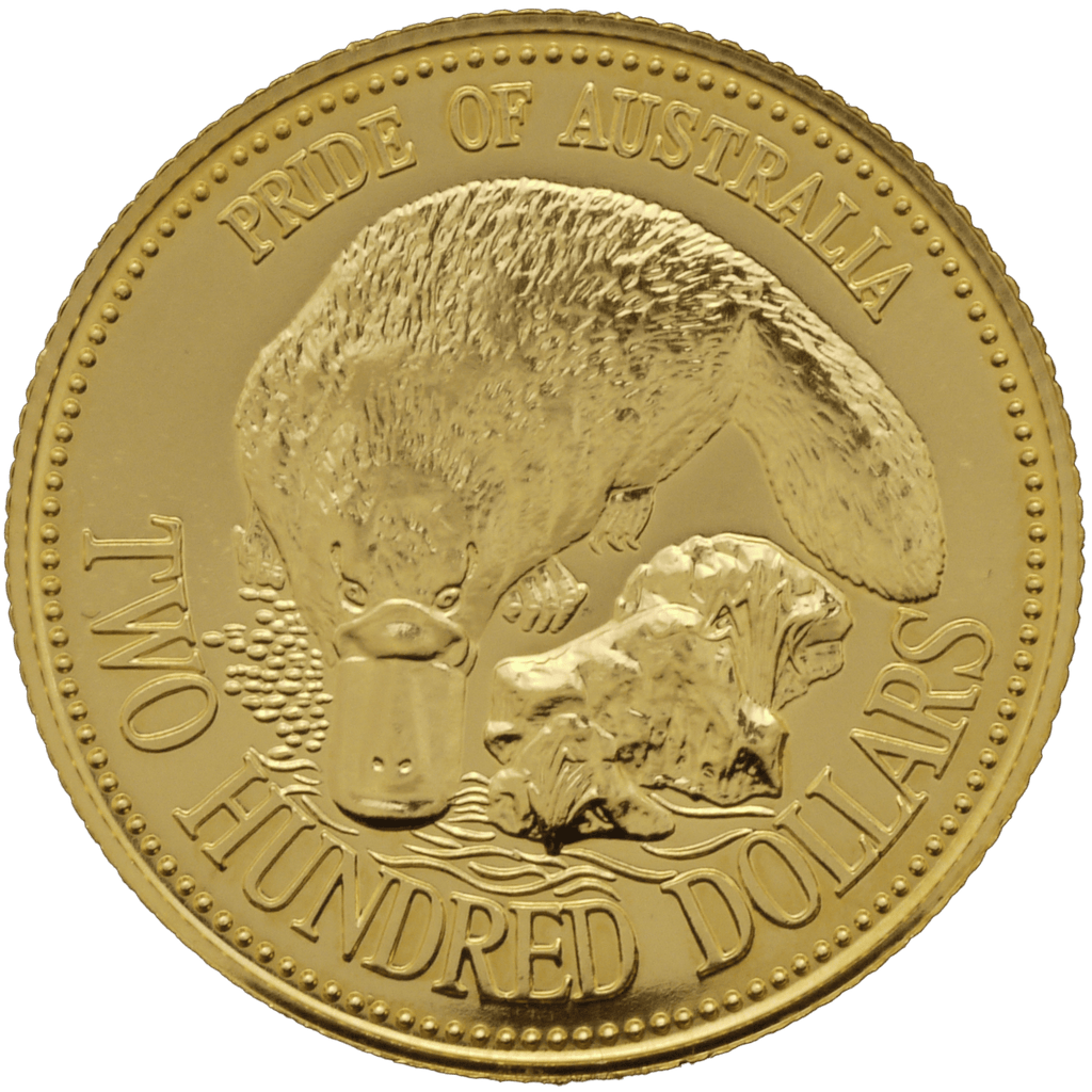 オーストラリア 200ドル金貨 1990年 カモノハシ｜NJ BUYER'S MARKETPLACE
