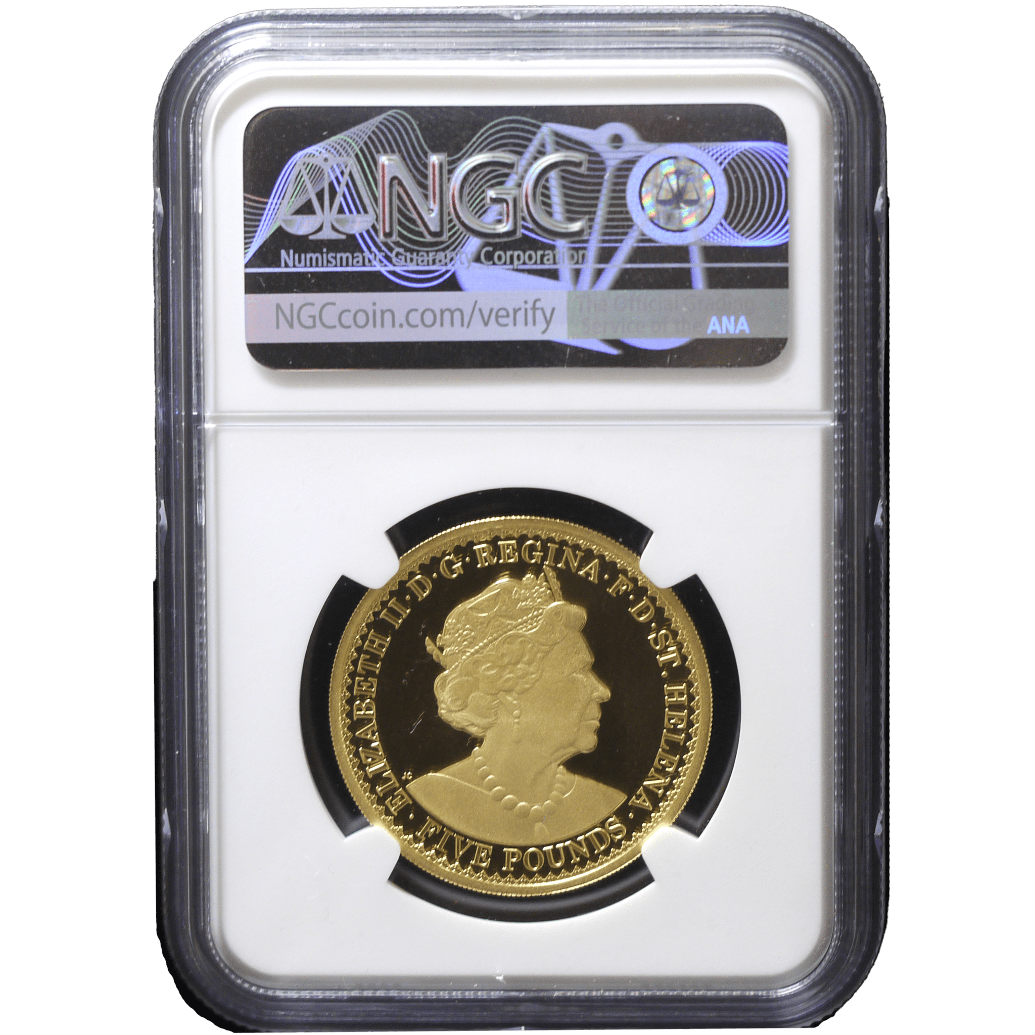 セントヘレナ島 5ポンド金貨 2022年 ゴシック・クラウン NGC PF70UC - NJ BUYER'S MARKETPLACE