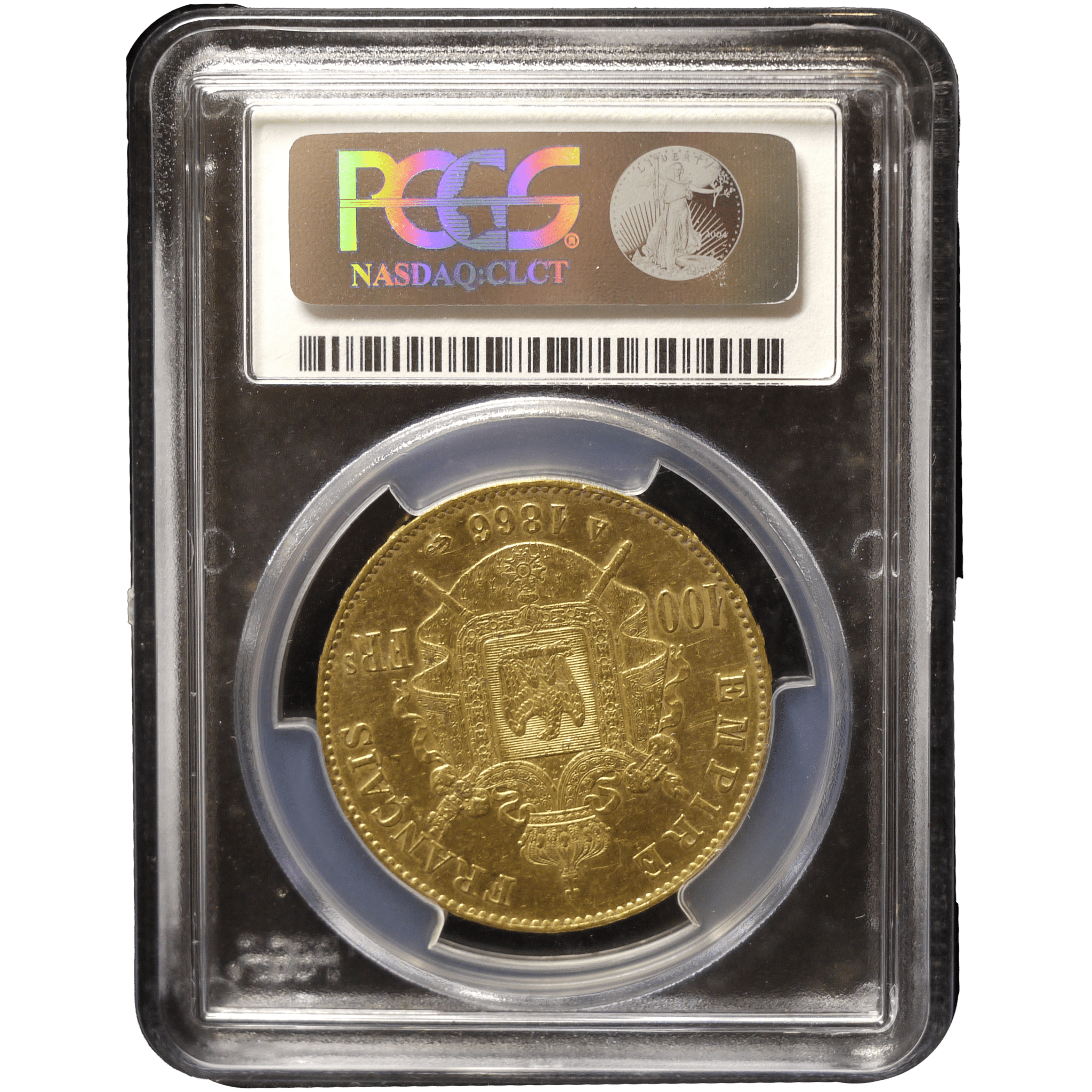フランス 100フラン金貨 1866年 パリ鋳 ナポレオン3世 有冠 PCGS AU53 - NJ BUYER'S MARKETPLACE