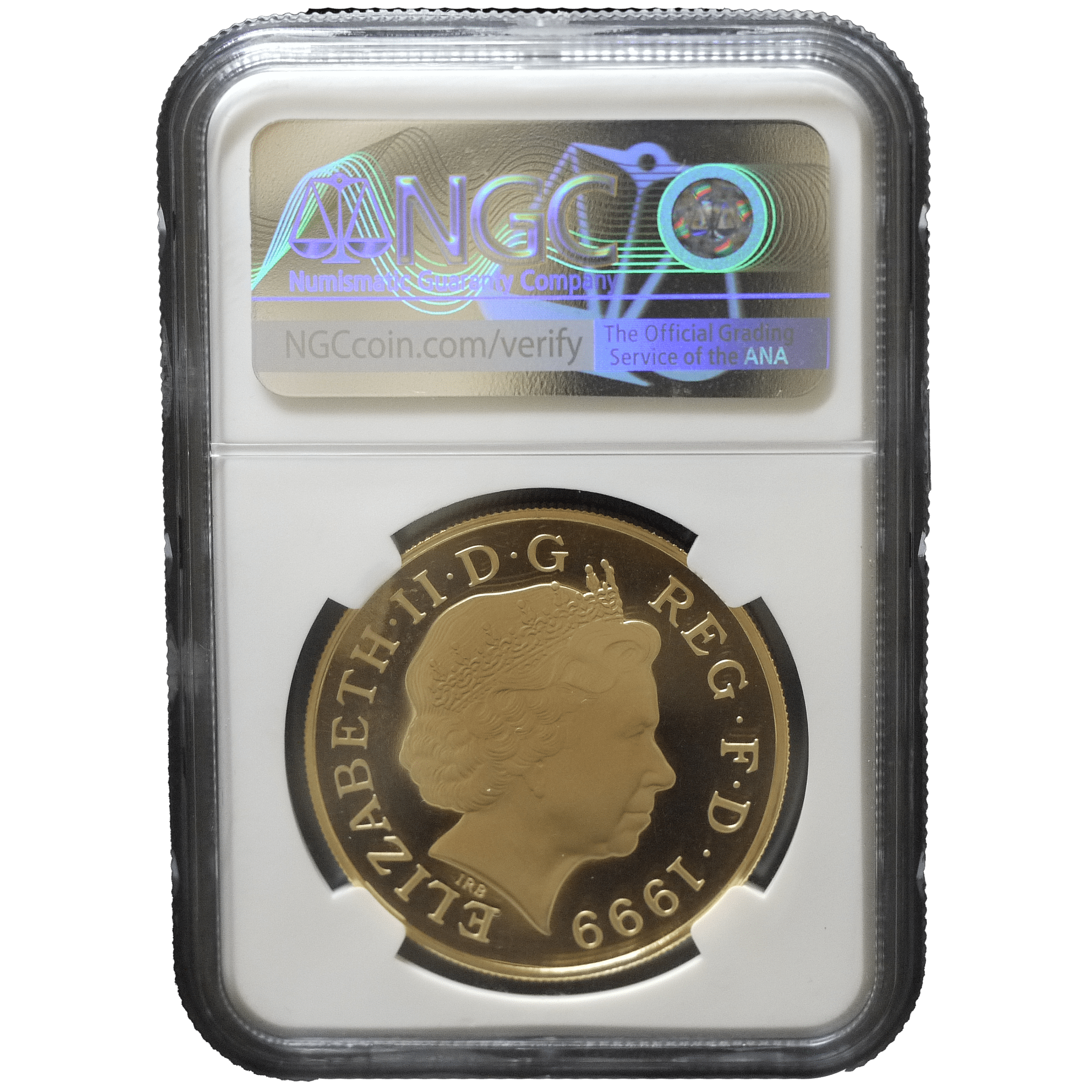 イギリス 5ポンド金貨 1999年 ダイアナ妃追悼 NGC PF64 ULTRA CAMEO - NJ BUYER'S MARKETPLACE