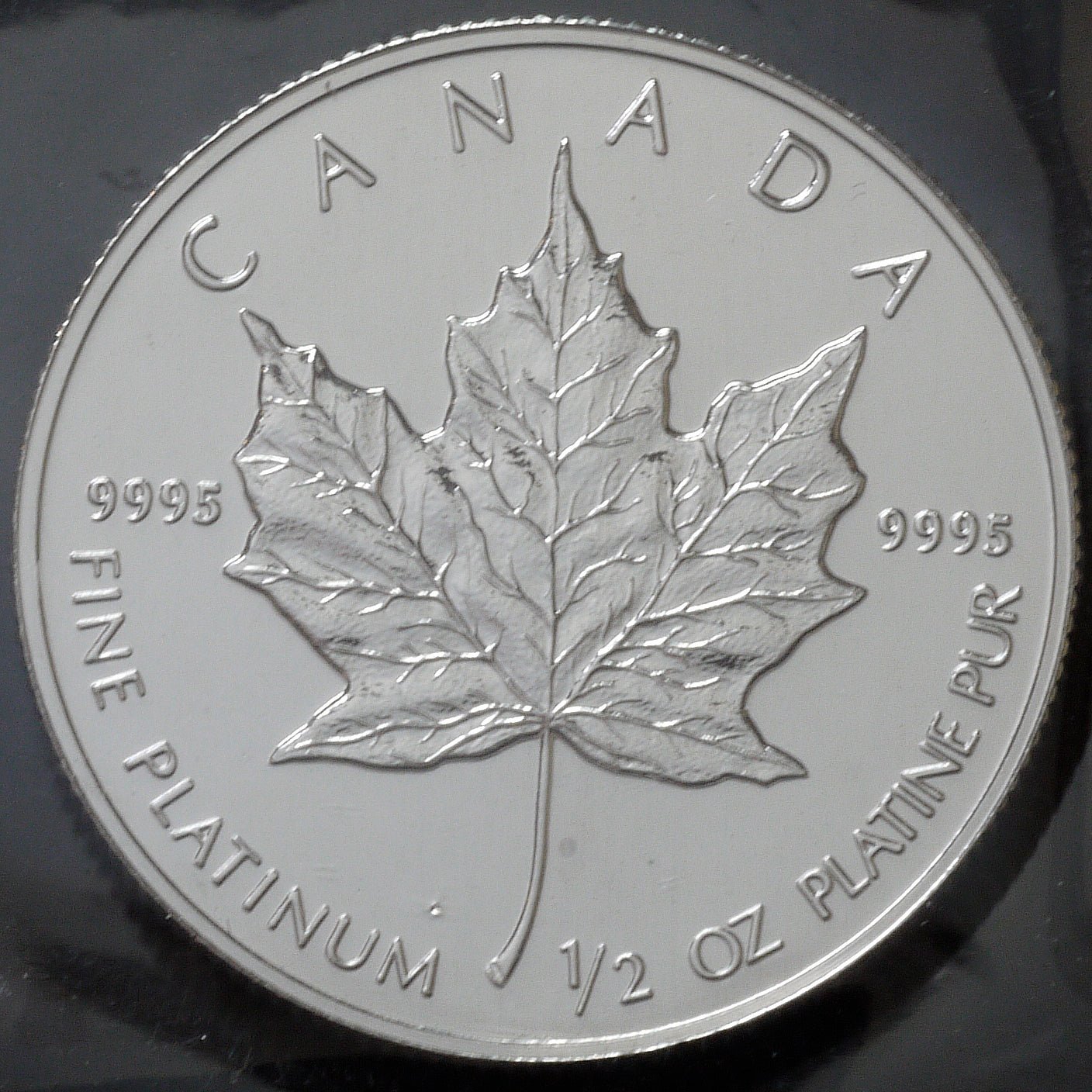 カナダ 20ドルプラチナ貨 1991年 メイプルリーフ エリザベス2世 - NJ BUYER'S MARKETPLACE
