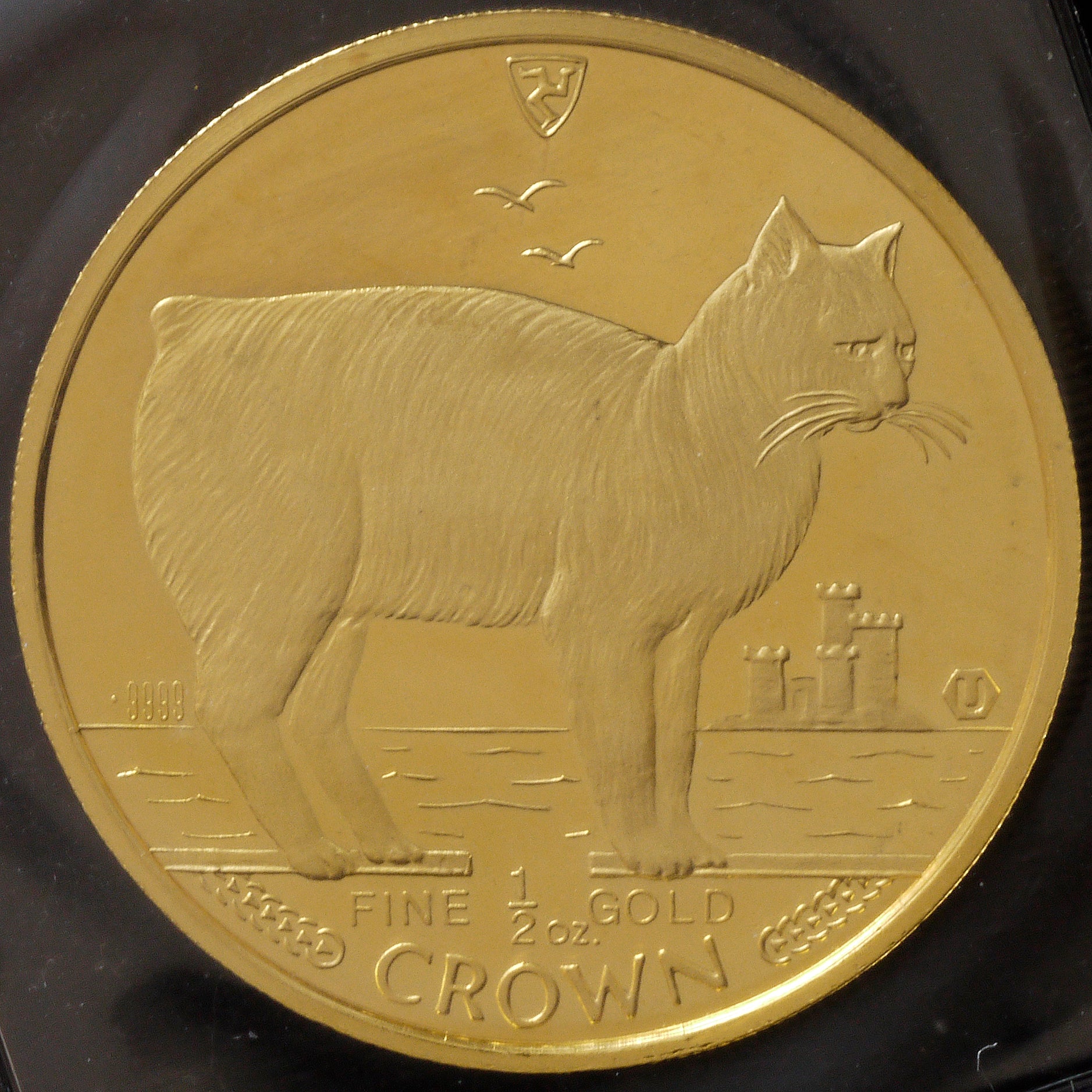 マン島 1/2クラウン金貨 1988年 マンクス・キャット - NJ BUYER'S MARKETPLACE