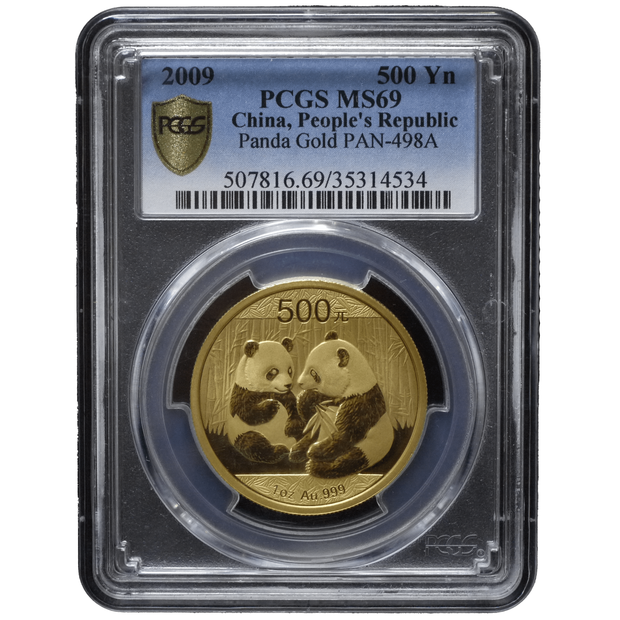 中国 500元金貨 2009年 パンダ PCGS MS69 - NJ BUYER'S MARKETPLACE