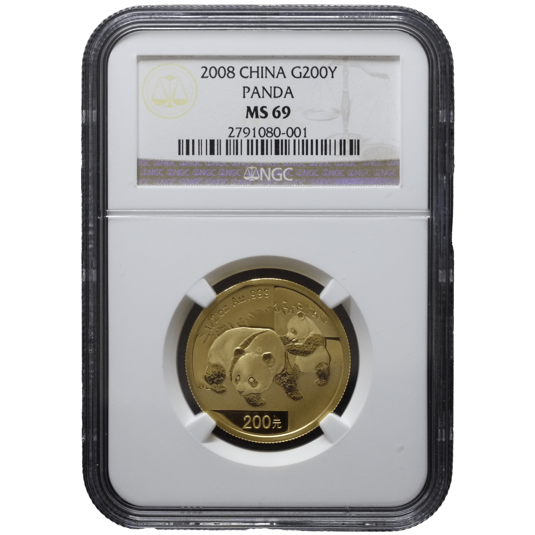 中国 200元金貨 2008年 パンダ NGC MS69 - NJ BUYER'S MARKETPLACE