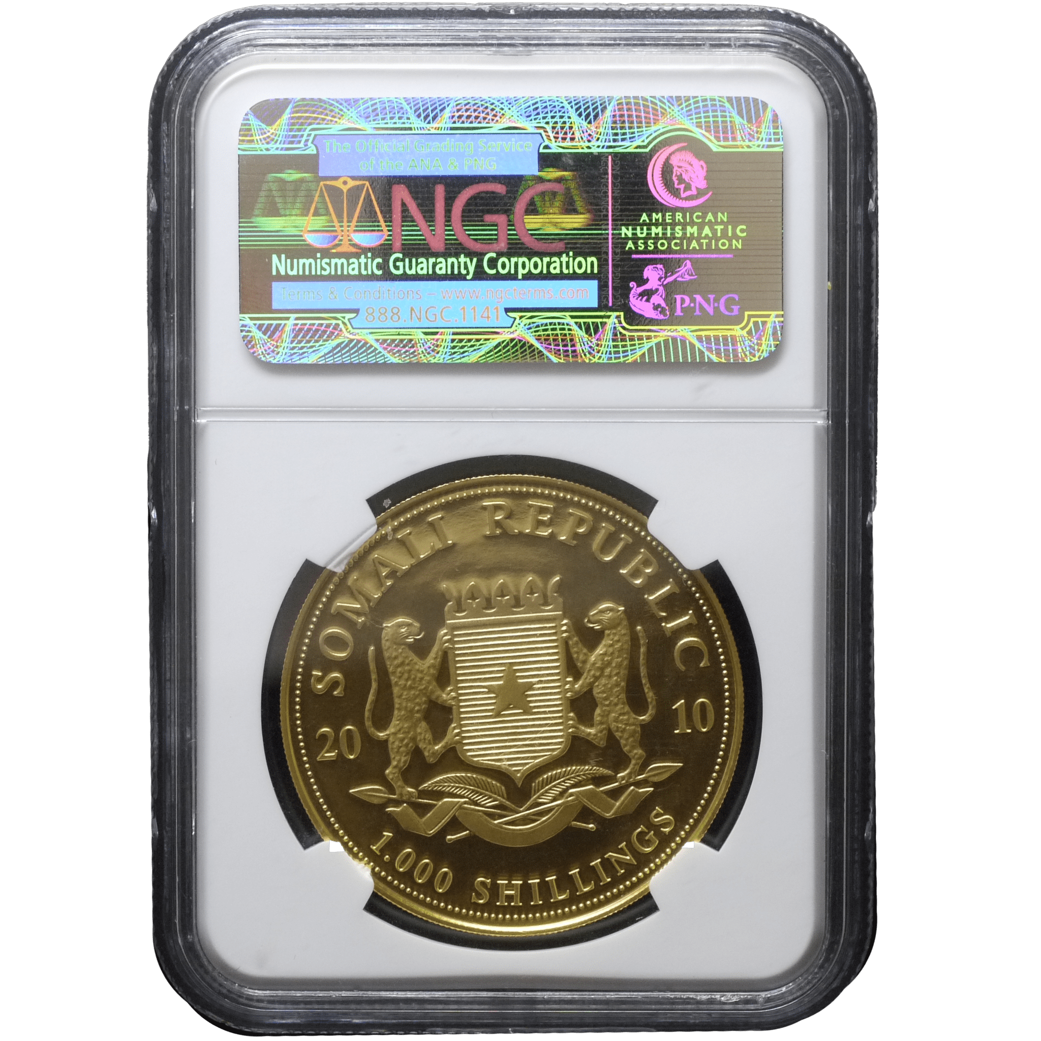 ソマリア 1000シリング金貨 2010年 エレファント NGC PF68UC - NJ BUYER'S MARKETPLACE