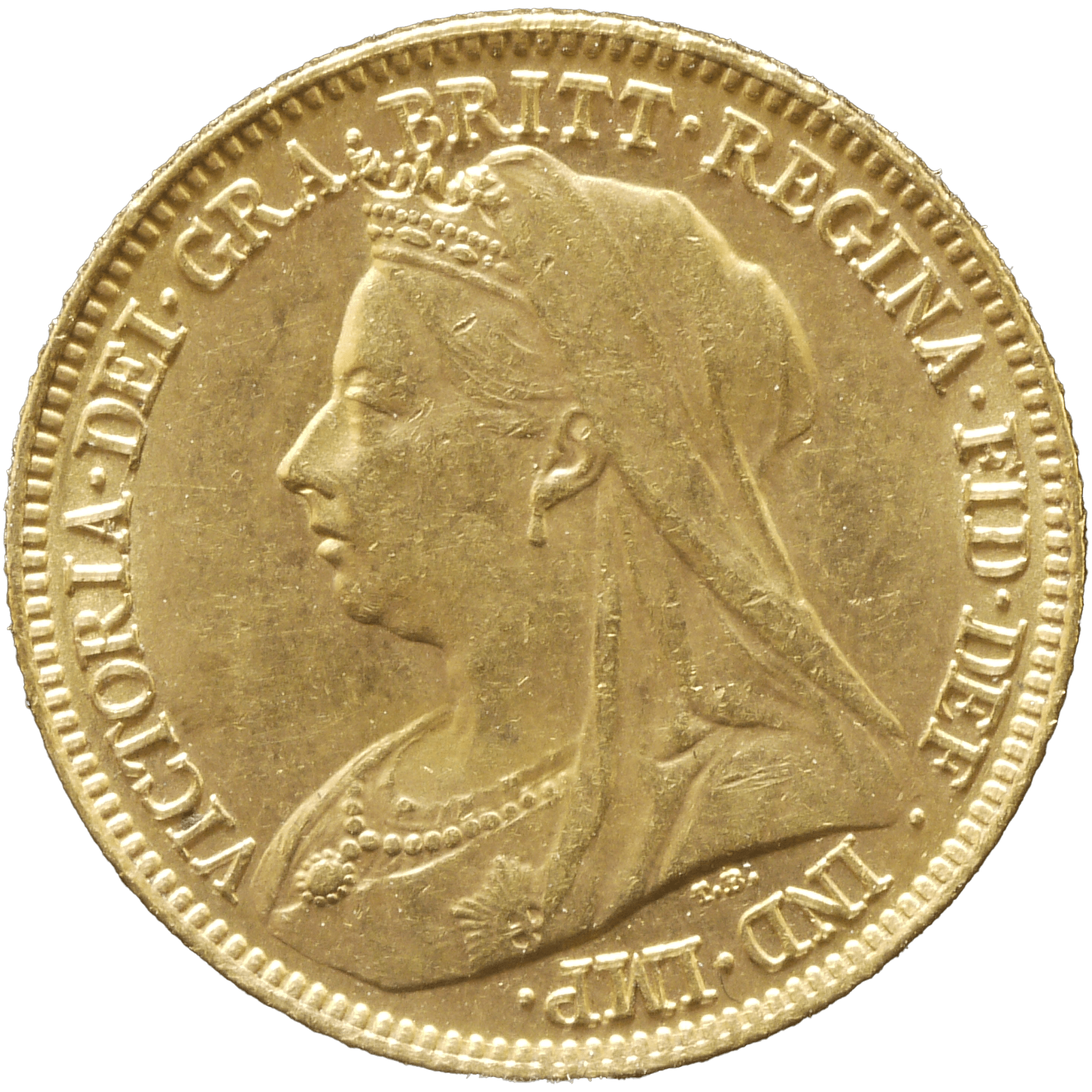 イギリス 1/2ソヴリン金貨 1901年 ヴィクトリア オールドヘッド - NJ BUYER'S MARKETPLACE
