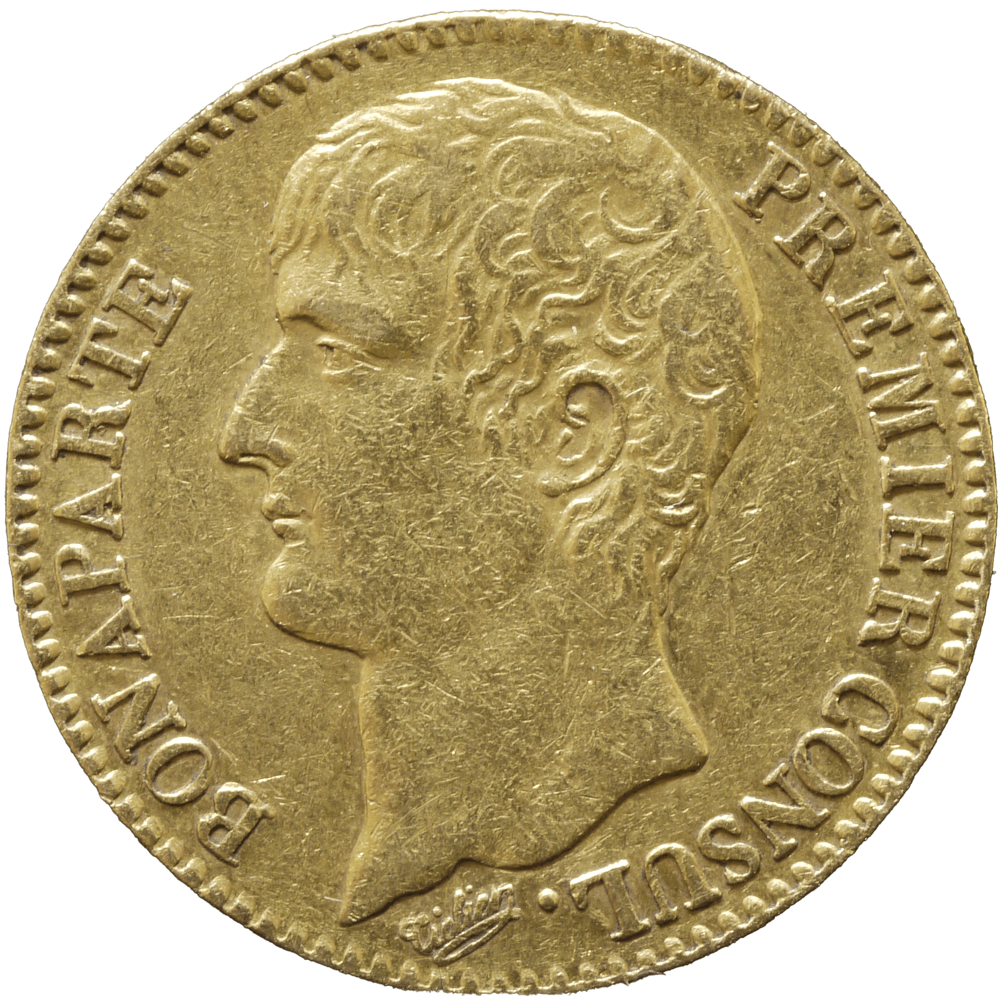 フランス 40フラン金貨 1803年 ナポレオン1世 無冠 パリ鋳 - NJ BUYER'S MARKETPLACE