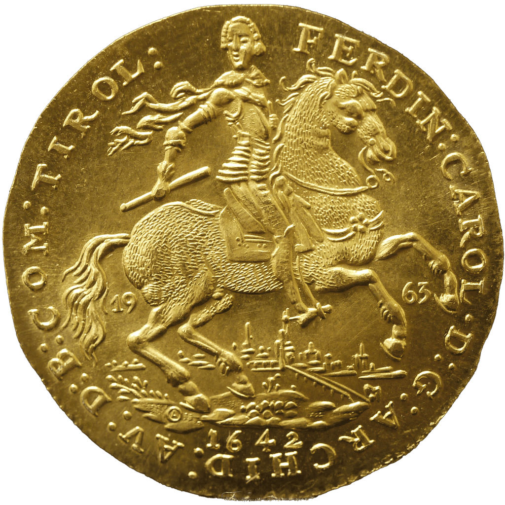 オーストリア 2ダカット金貨 1963年 フェルディナント・カール大公