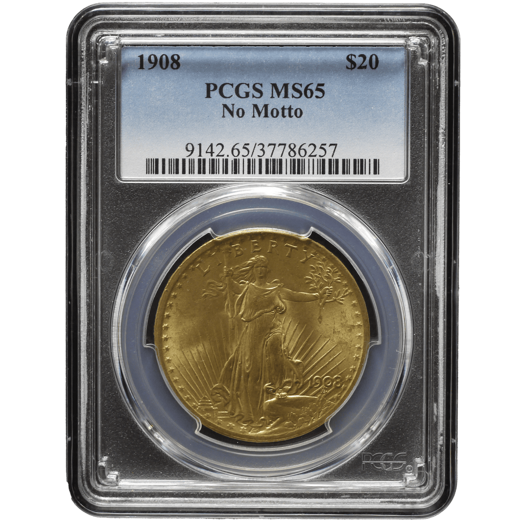 アメリカ 20ドル金貨 1908年 セント＝ゴーデンス PCGS MS65｜NJ