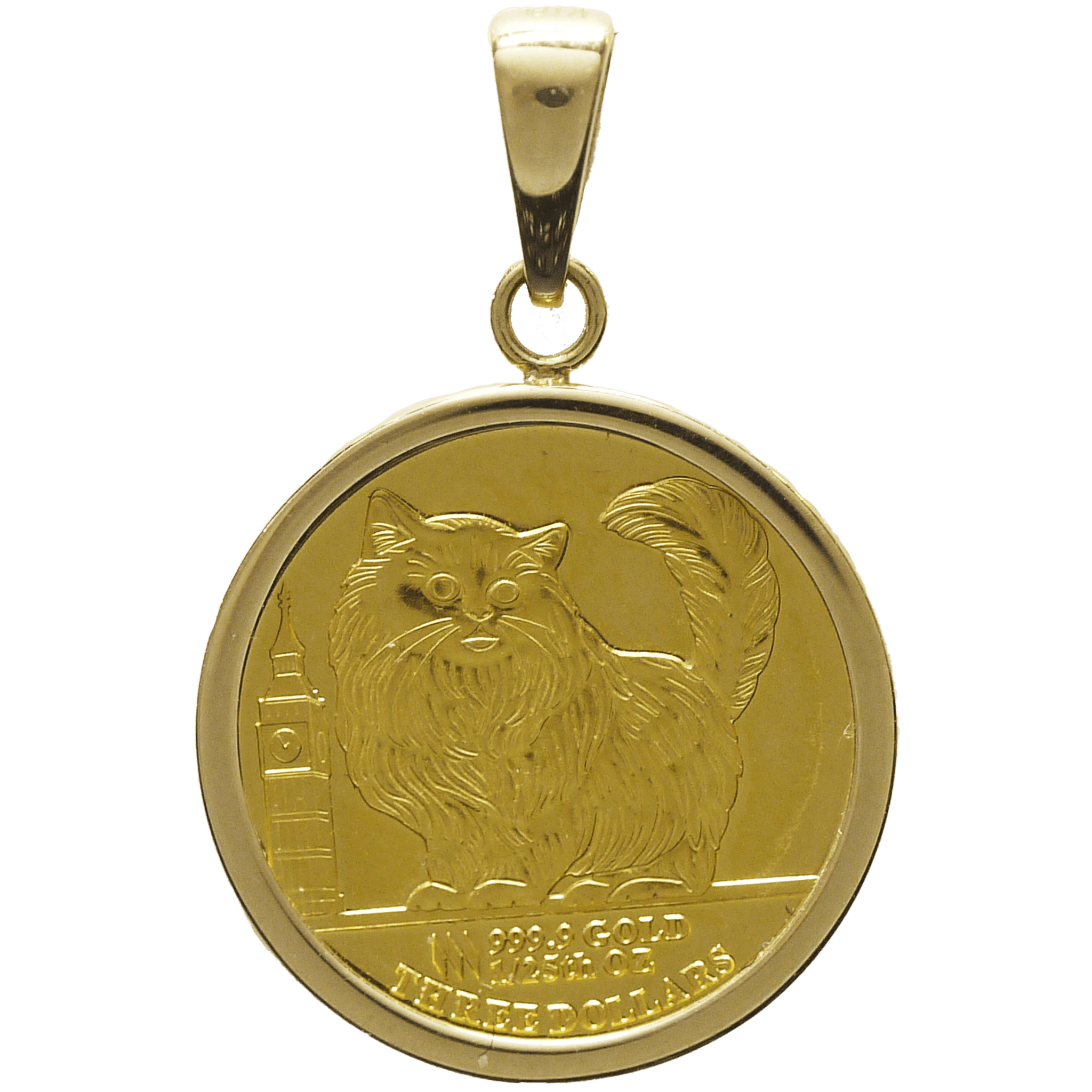 ツバル 3ドル金貨 ペンダント 2022年 キャット - NJ BUYER'S MARKETPLACE