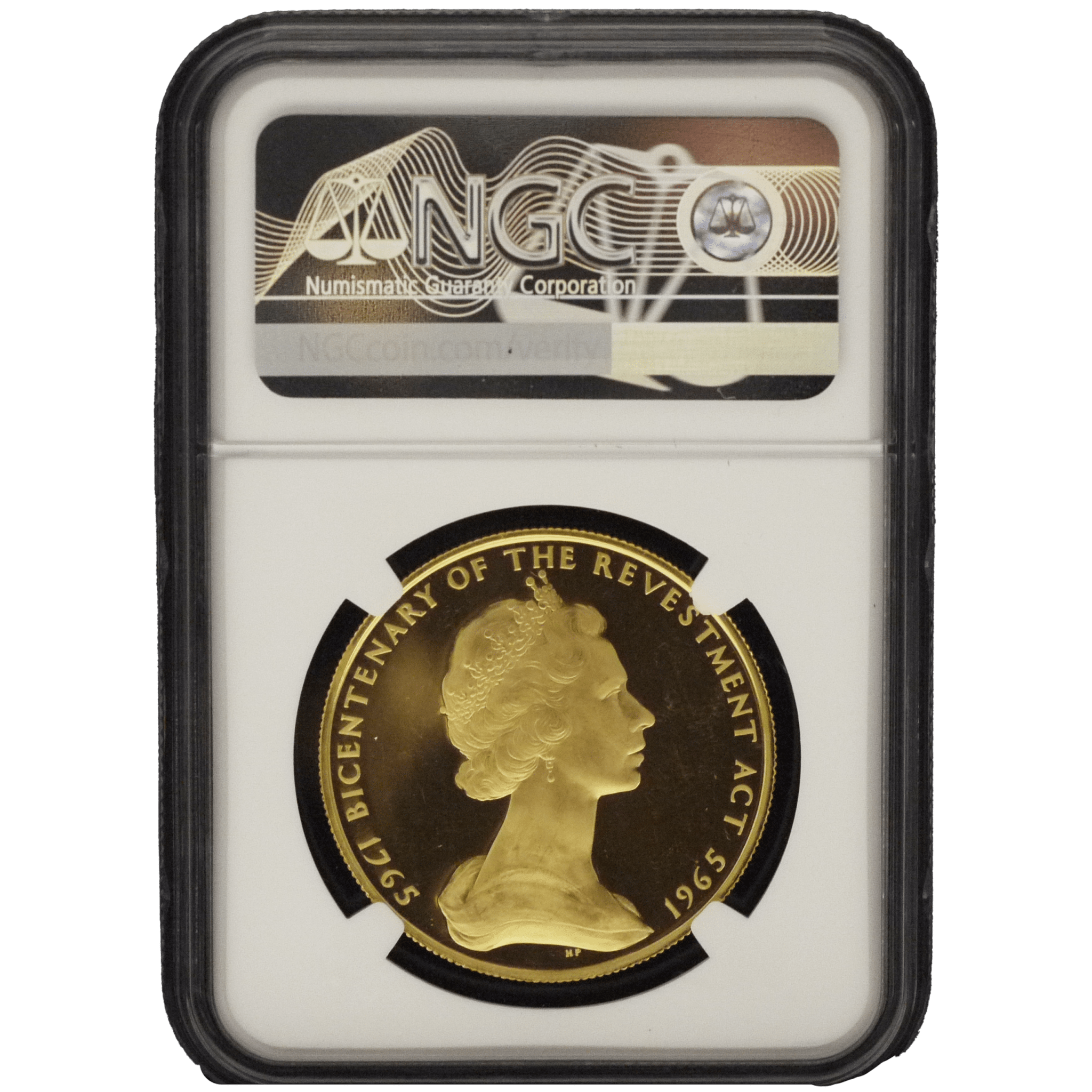 マン島 5ポンド金貨 1965年 ロンドン鋳 トリスケル 統治200周年 - NJ BUYER'S MARKETPLACE