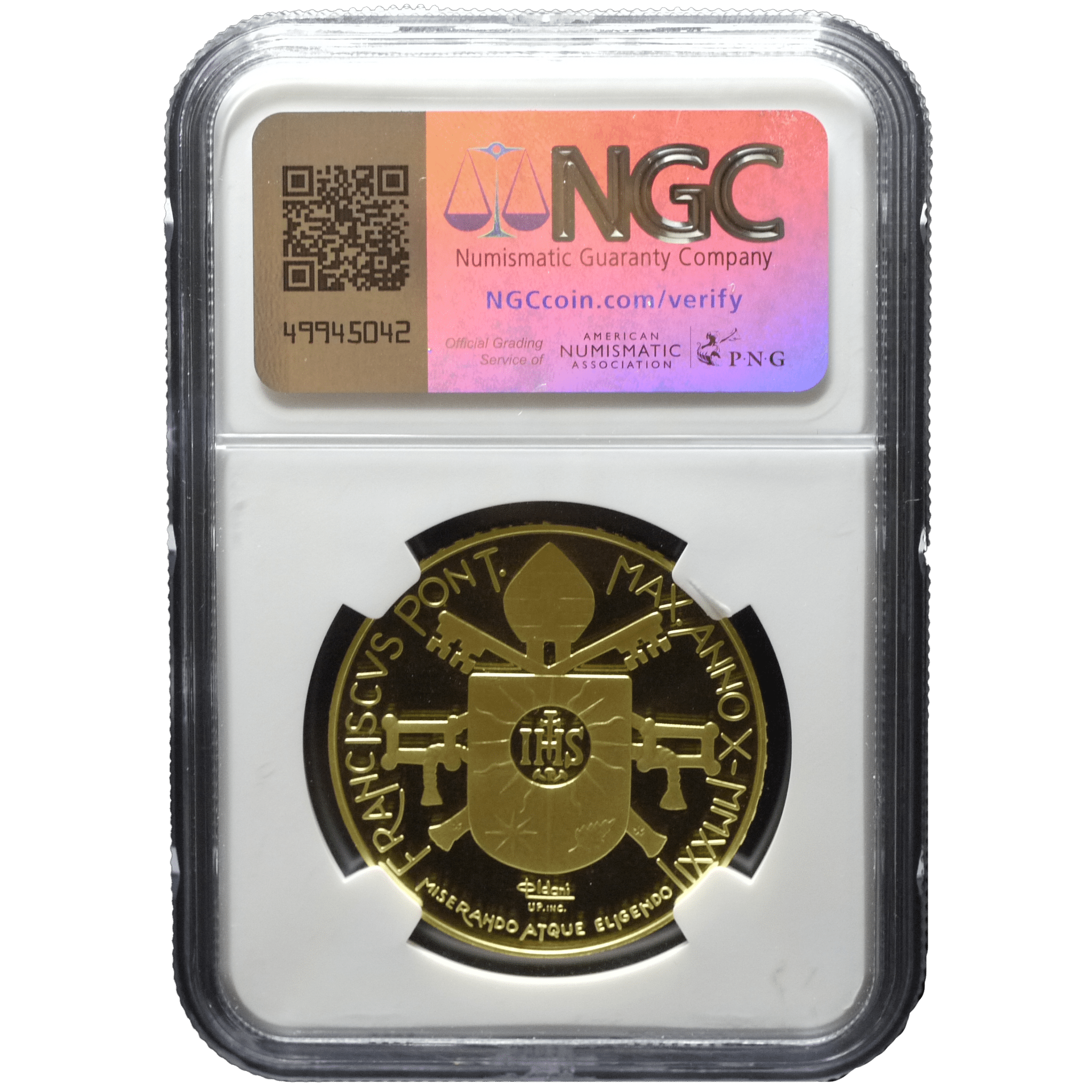 ヴァチカン 100ユーロ金貨 2022年 ローマ鋳 NGC PF67UC - NJ BUYER'S MARKETPLACE