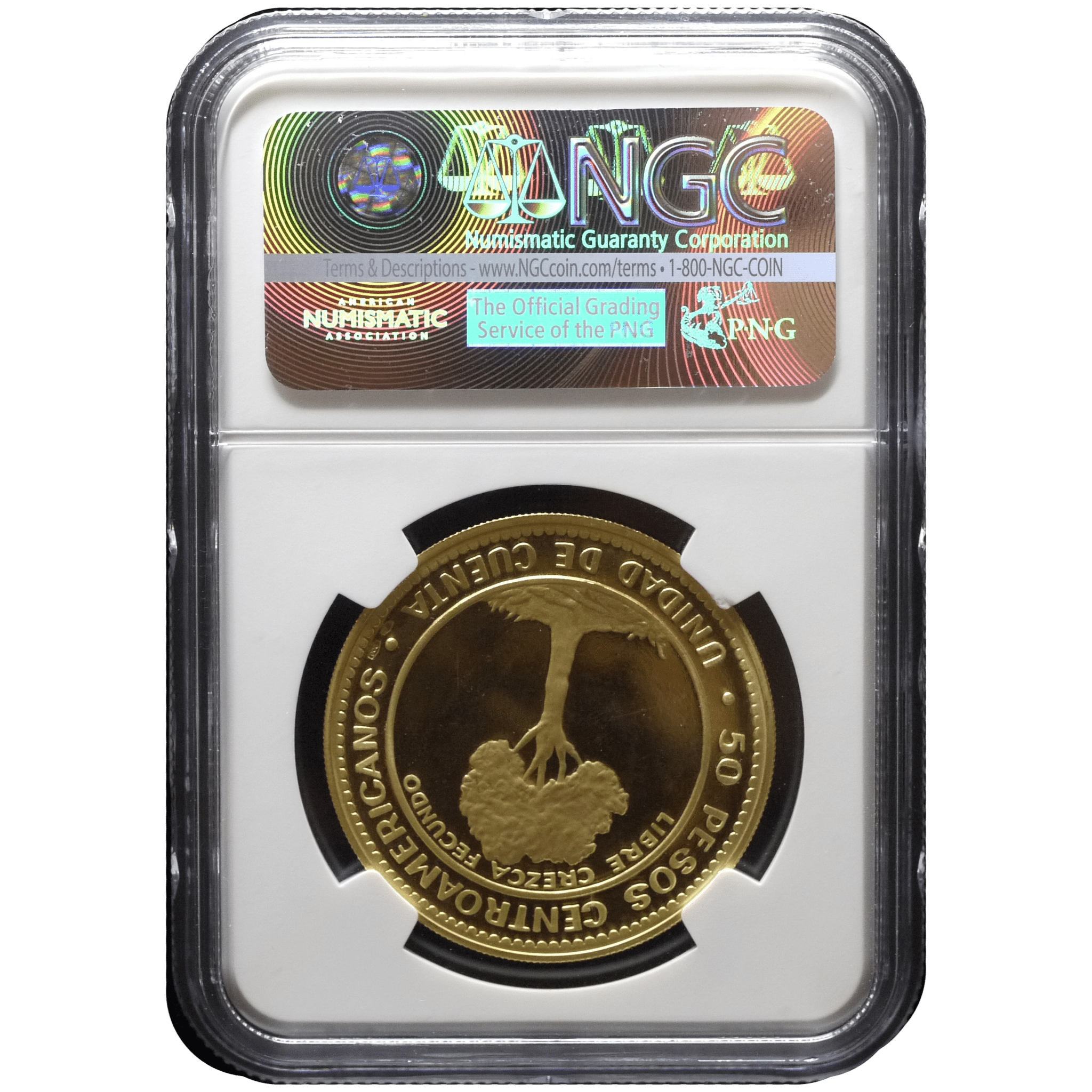 中央アメリカ 50ペソ金貨 1970年 銀行創立10周年 NGC PF67UC - NJ BUYER'S MARKETPLACE