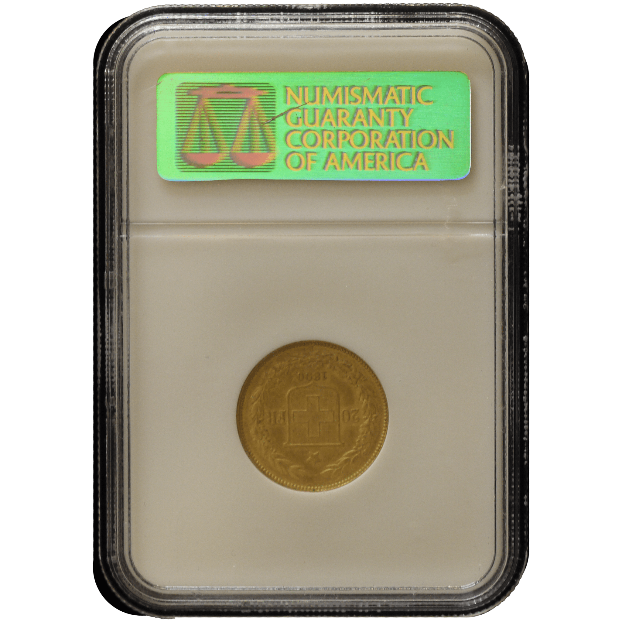 スイス 20フラン金貨 1890年 ベルン鋳 ヘルヴェティア NGC MS60 - NJ BUYER'S MARKETPLACE