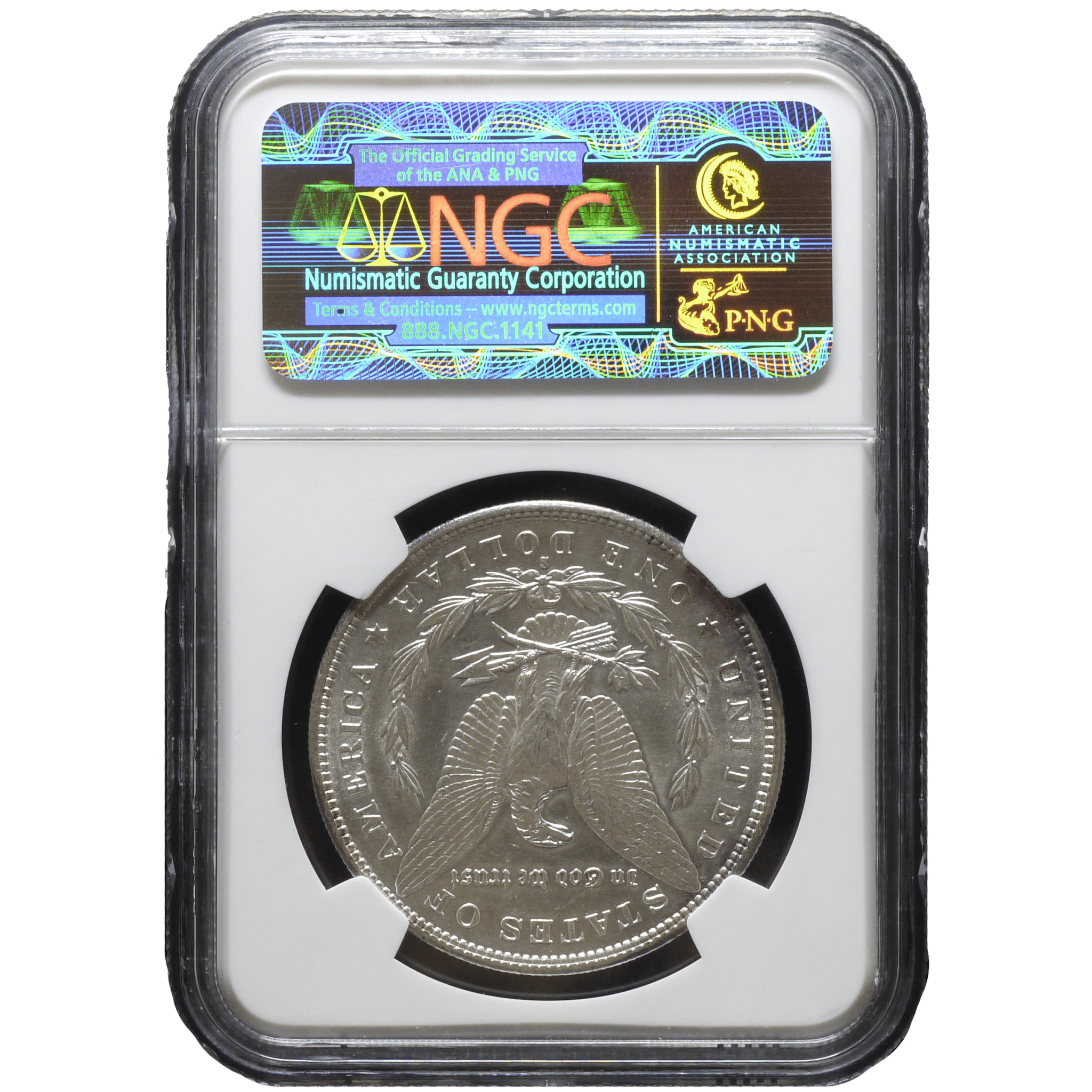 アメリカ 1ドル銀貨 1890年 サンフランシスコ鋳 モルガンダラー NGC AU Details - NJ BUYER'S MARKETPLACE