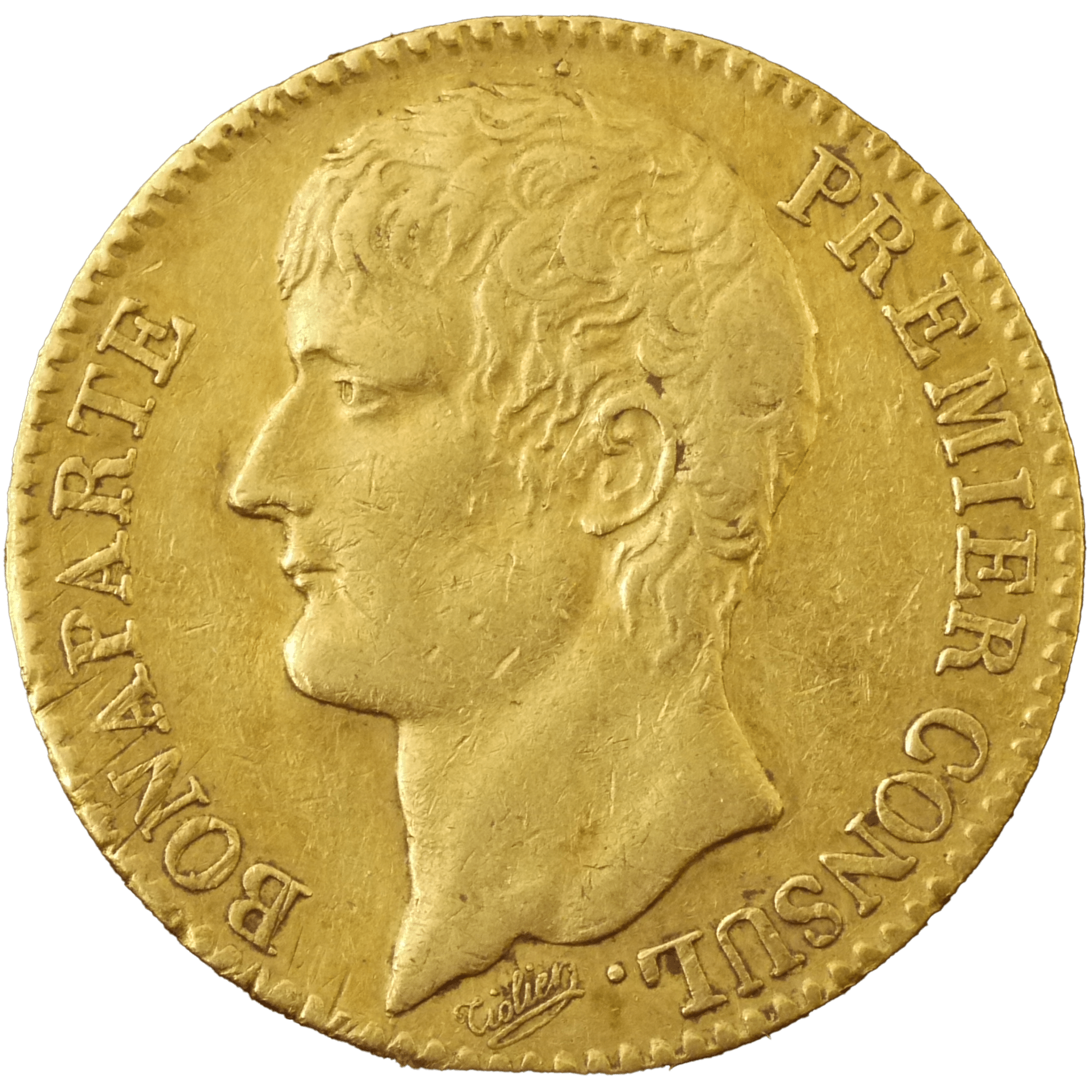 フランス 40フラン金貨 1803年 パリ鋳 ナポレオン1世 無冠 - NJ BUYER'S MARKETPLACE
