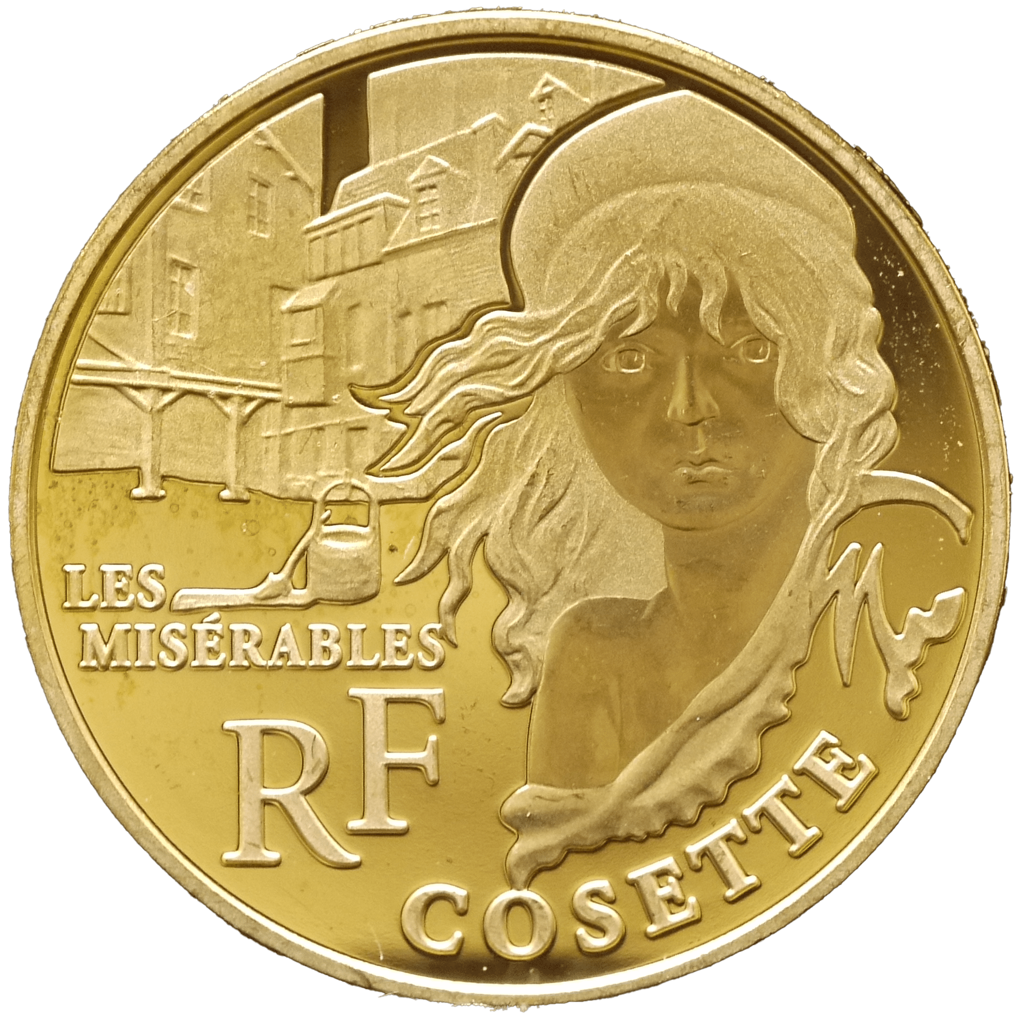フランス 50ユーロ金貨 2011年 パリ鋳 レ・ミゼラブル 少女コゼット - NJ BUYER'S MARKETPLACE