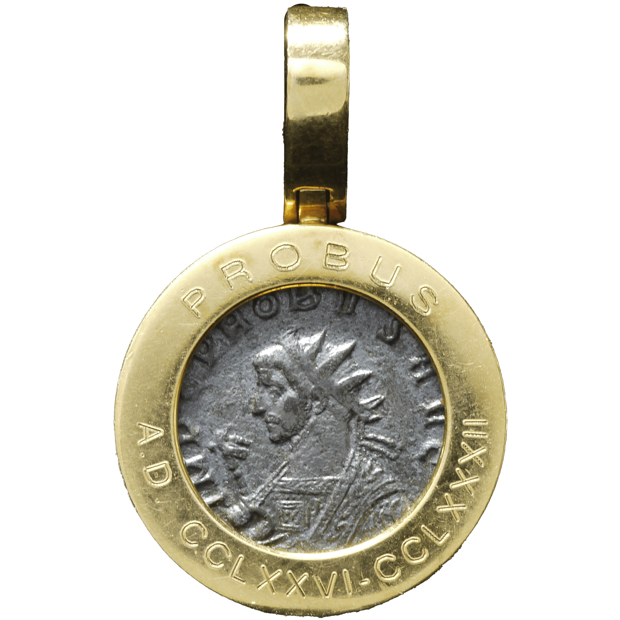 古代コインペンダント K18枠 ローマ帝国 アント二ニアヌス銀貨 278~280年頃 プロブス帝 - NJ BUYER'S MARKETPLACE