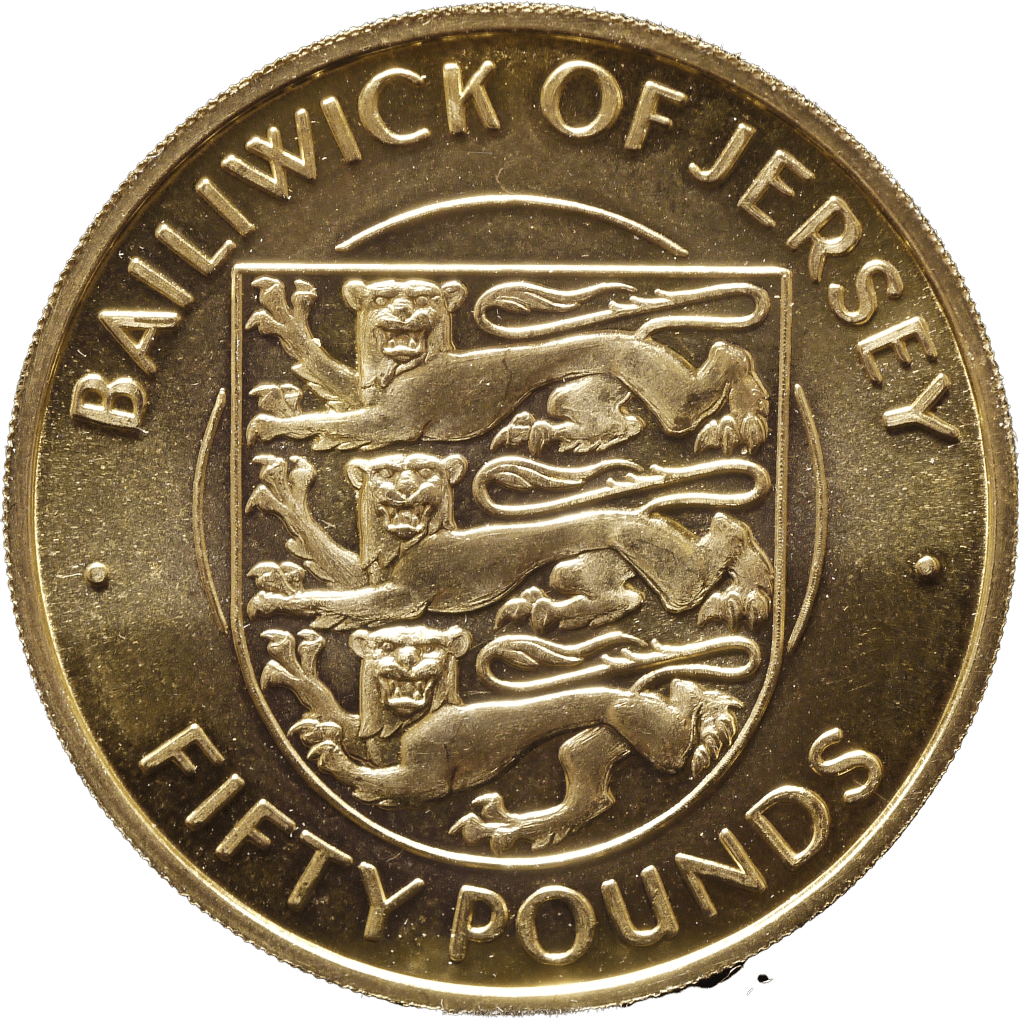 ジャージー島 50ポンド金貨 1972年 エリザベス2世結婚25周年